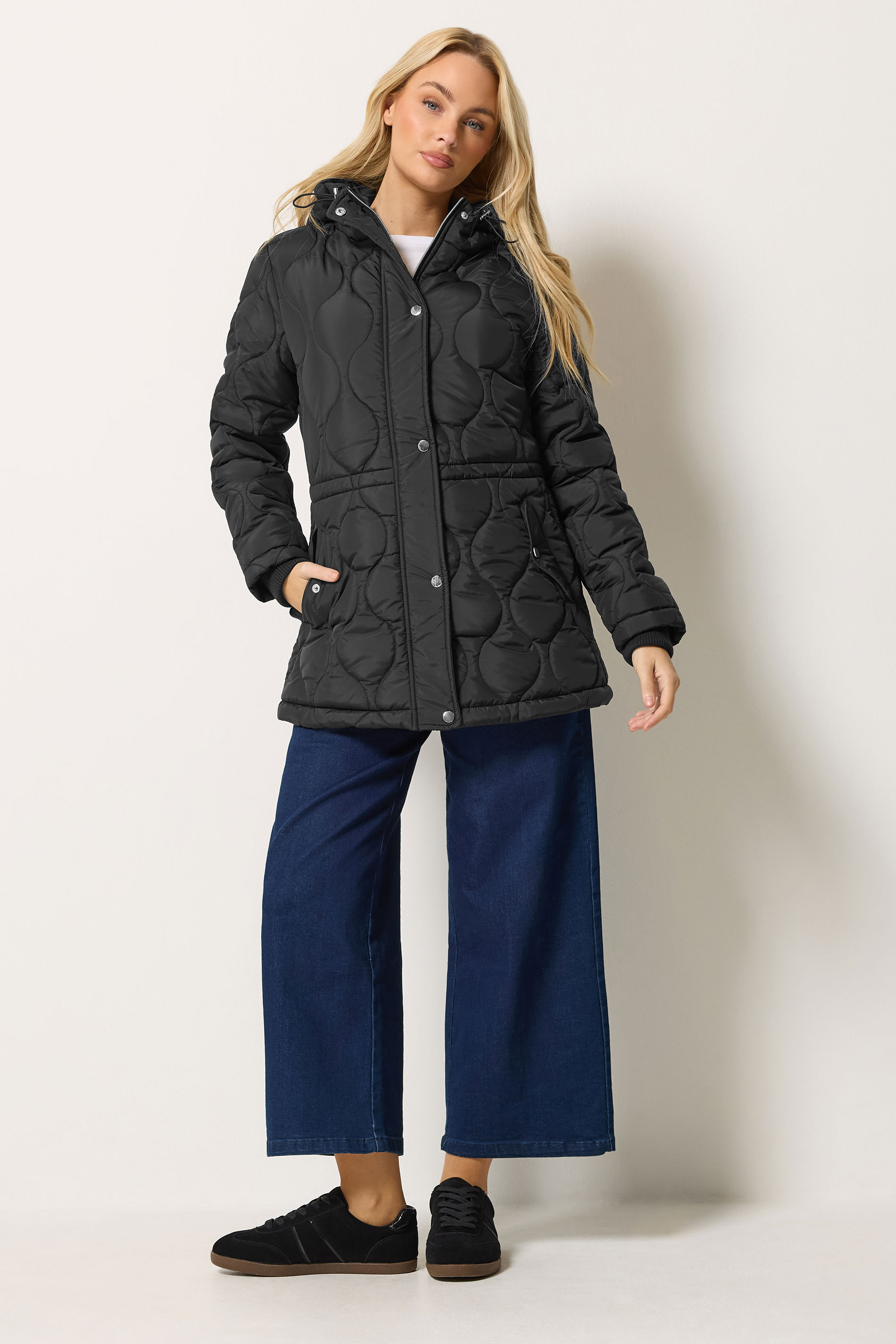 M&Co Black Quilted Jacket | M&Co 1