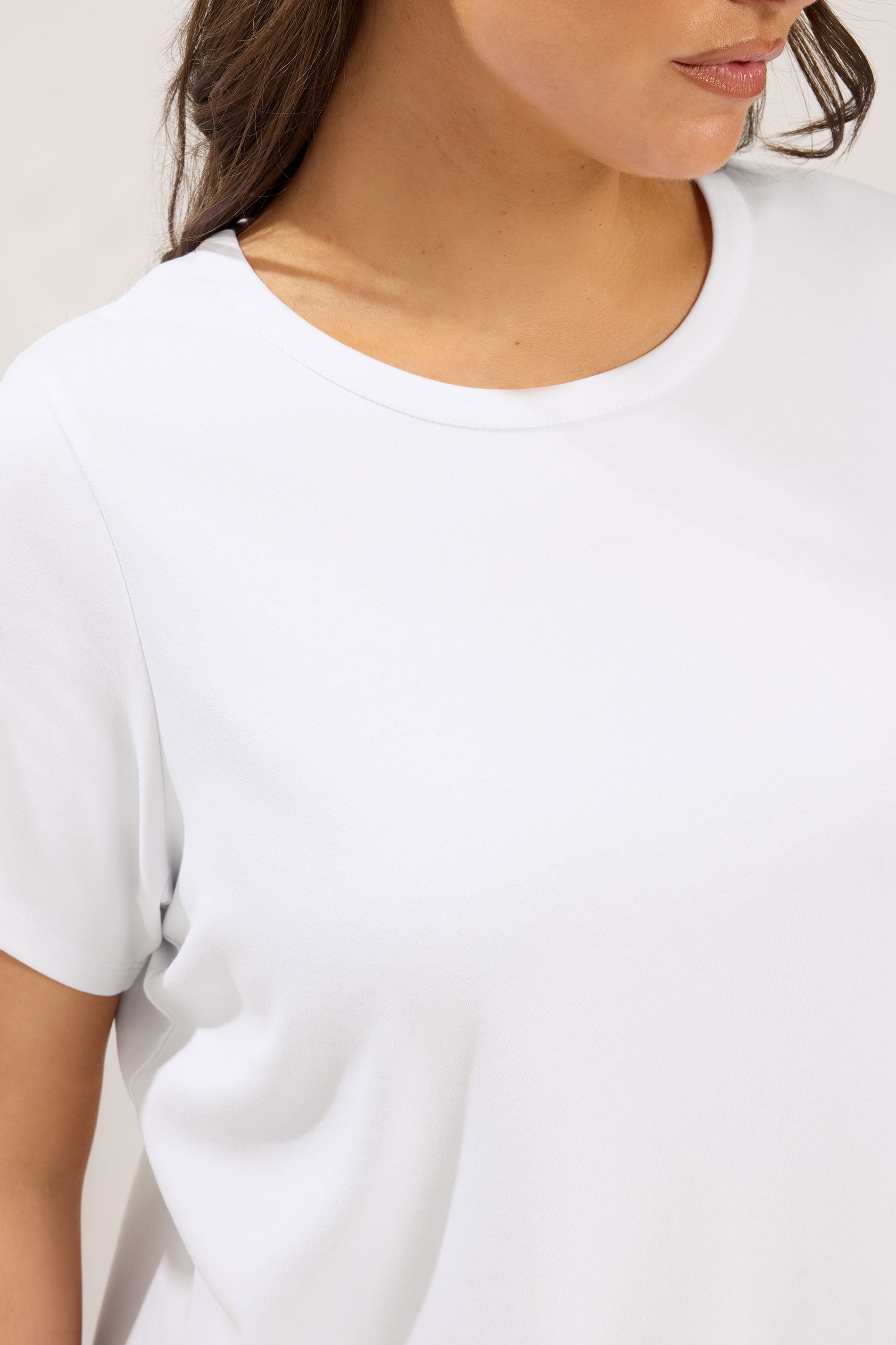 YOURS Plus Size White Peplum T-Shirt | Yours Clothing 4