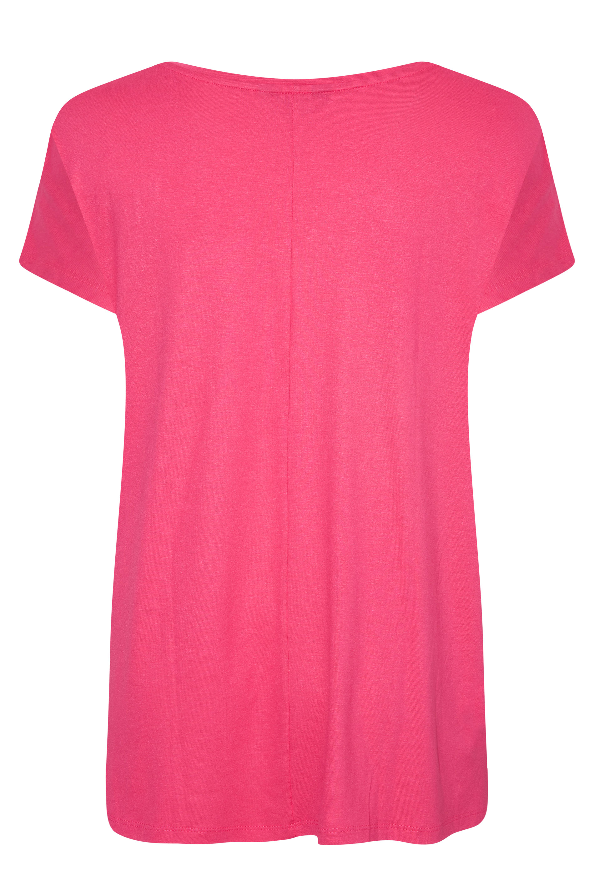 Grande taille  Tops Grande taille  Tops Jersey | T-Shirt Rose Coeurs Léopard en Jersey - LS46576