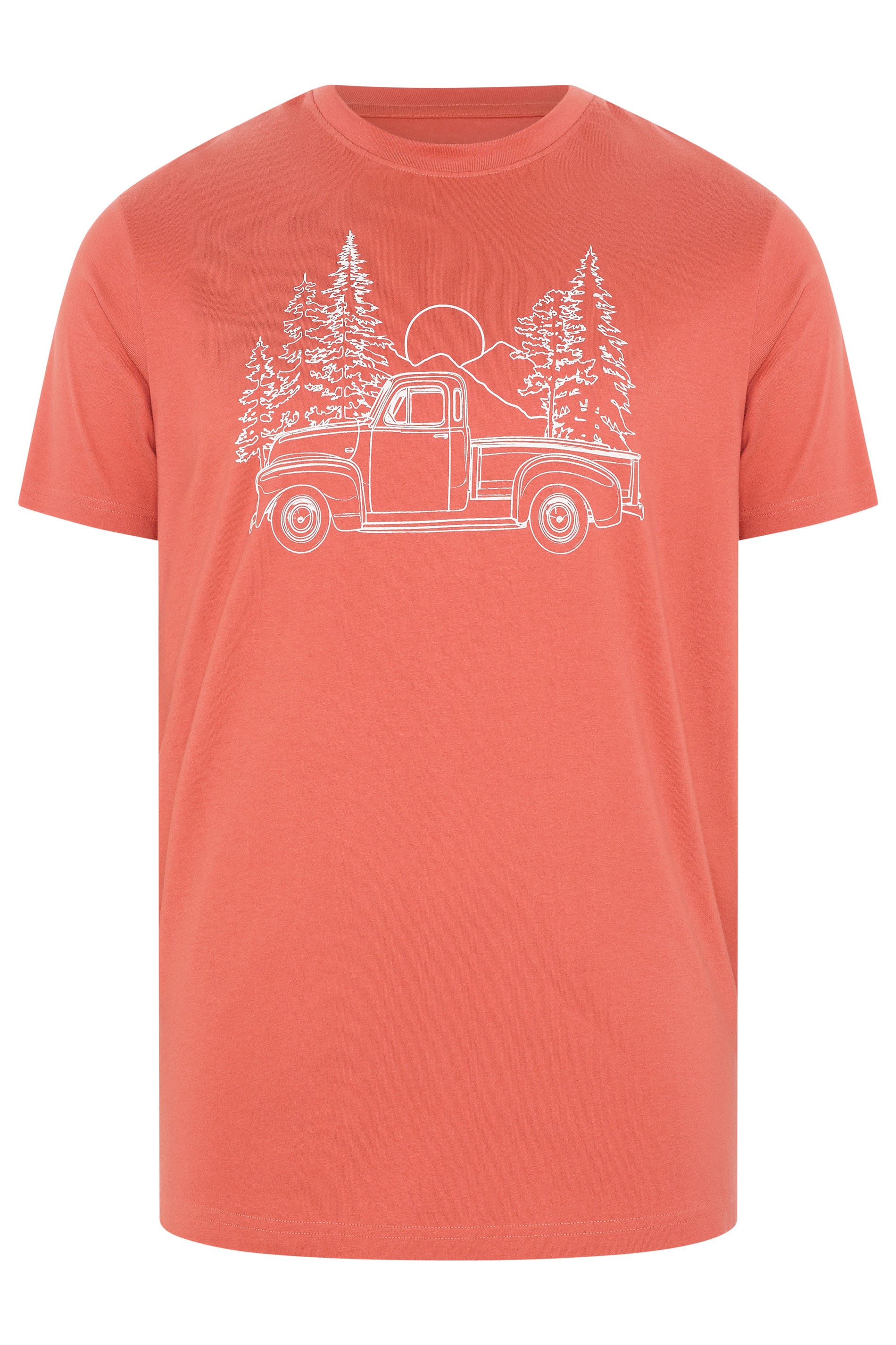 BadRhino Big & Tall Black Extra Long Pick Up Truck Graphic T-Shirt | BadRhino 4