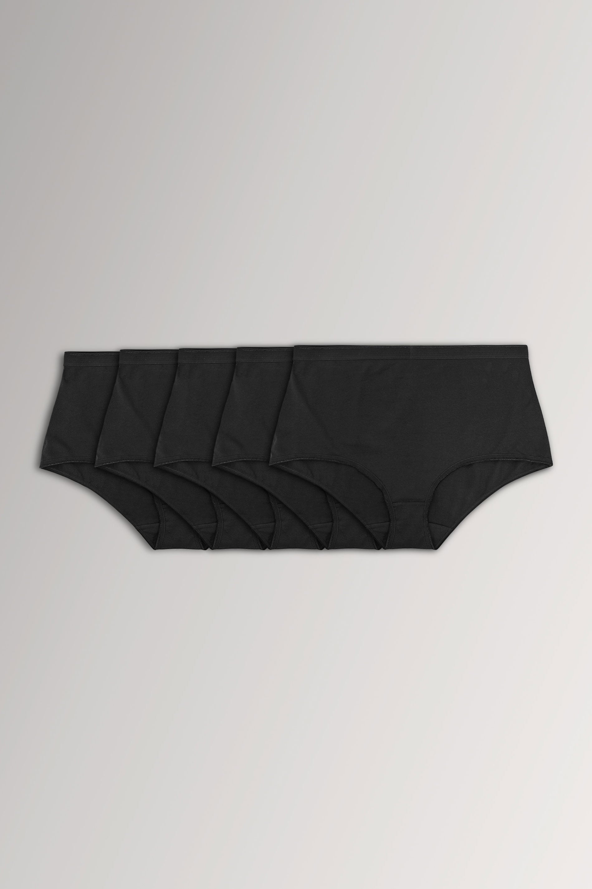 YOURS Plus Size 5 PACK Black Stretch Full Briefs | Yours Clothing  3