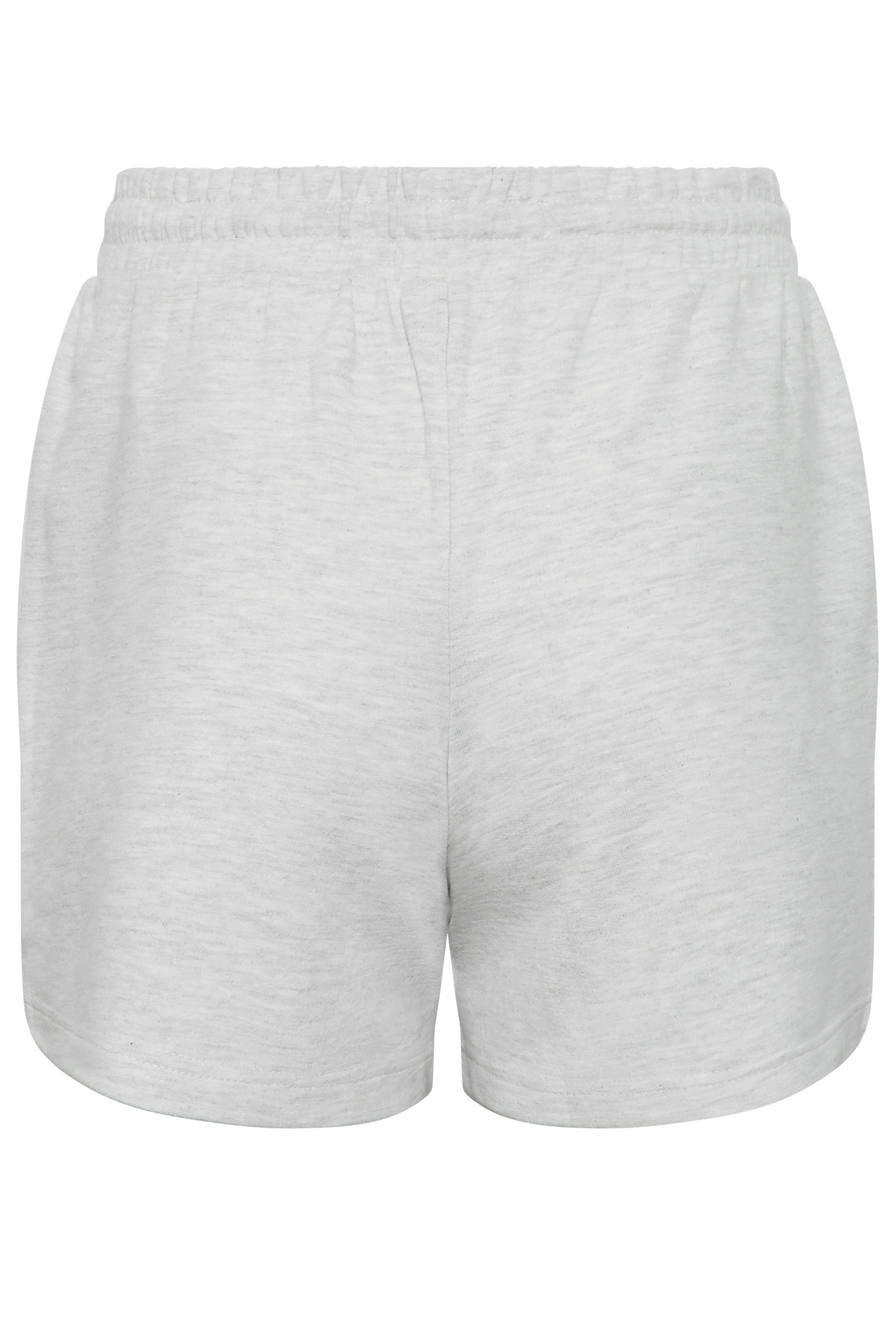 YOURS PETITE Plus Size Grey Marl Jersey Shorts | Yours Clothing 2