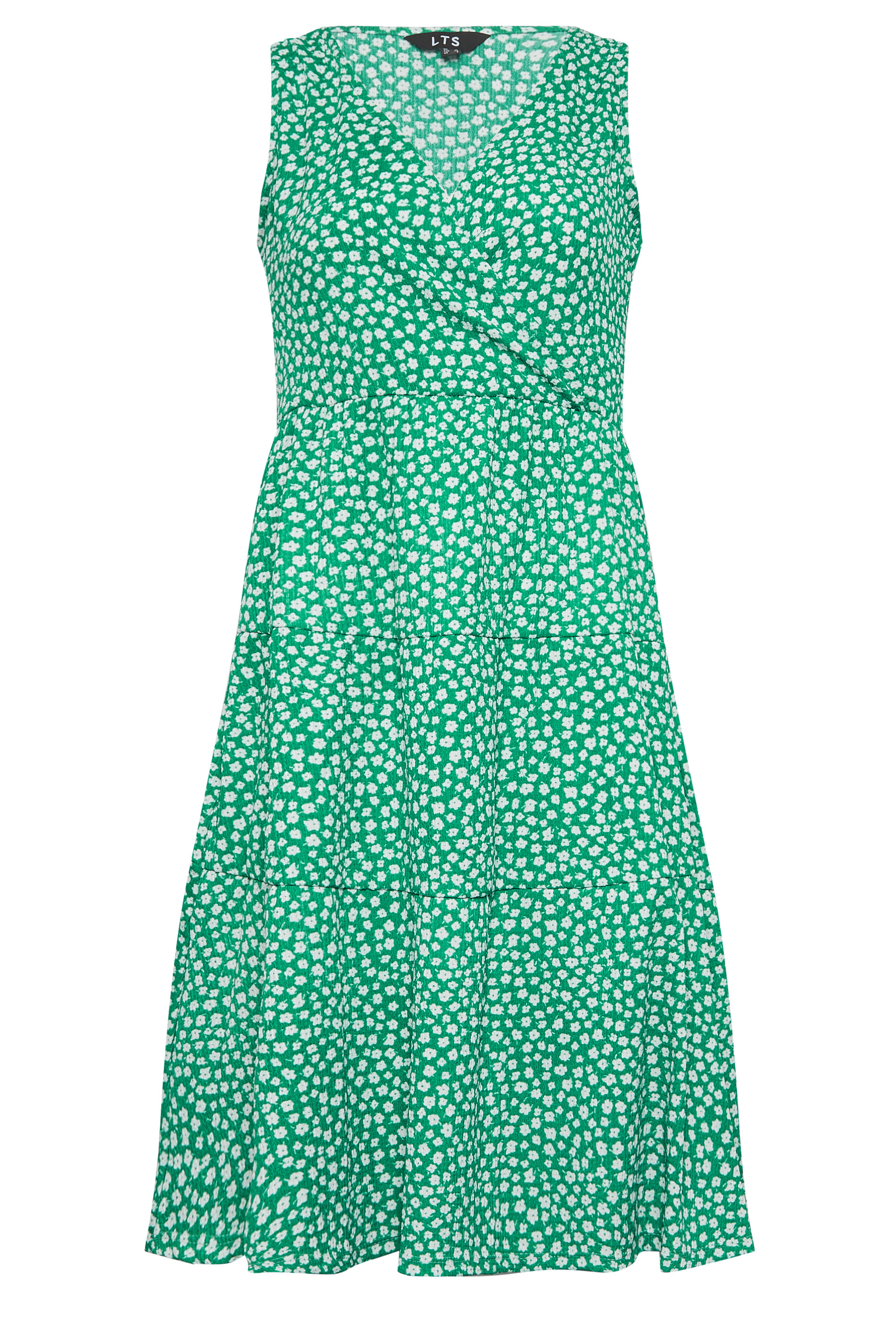 LTS Tall Green Ditsy Print Mini Dress | Long Tall Sally