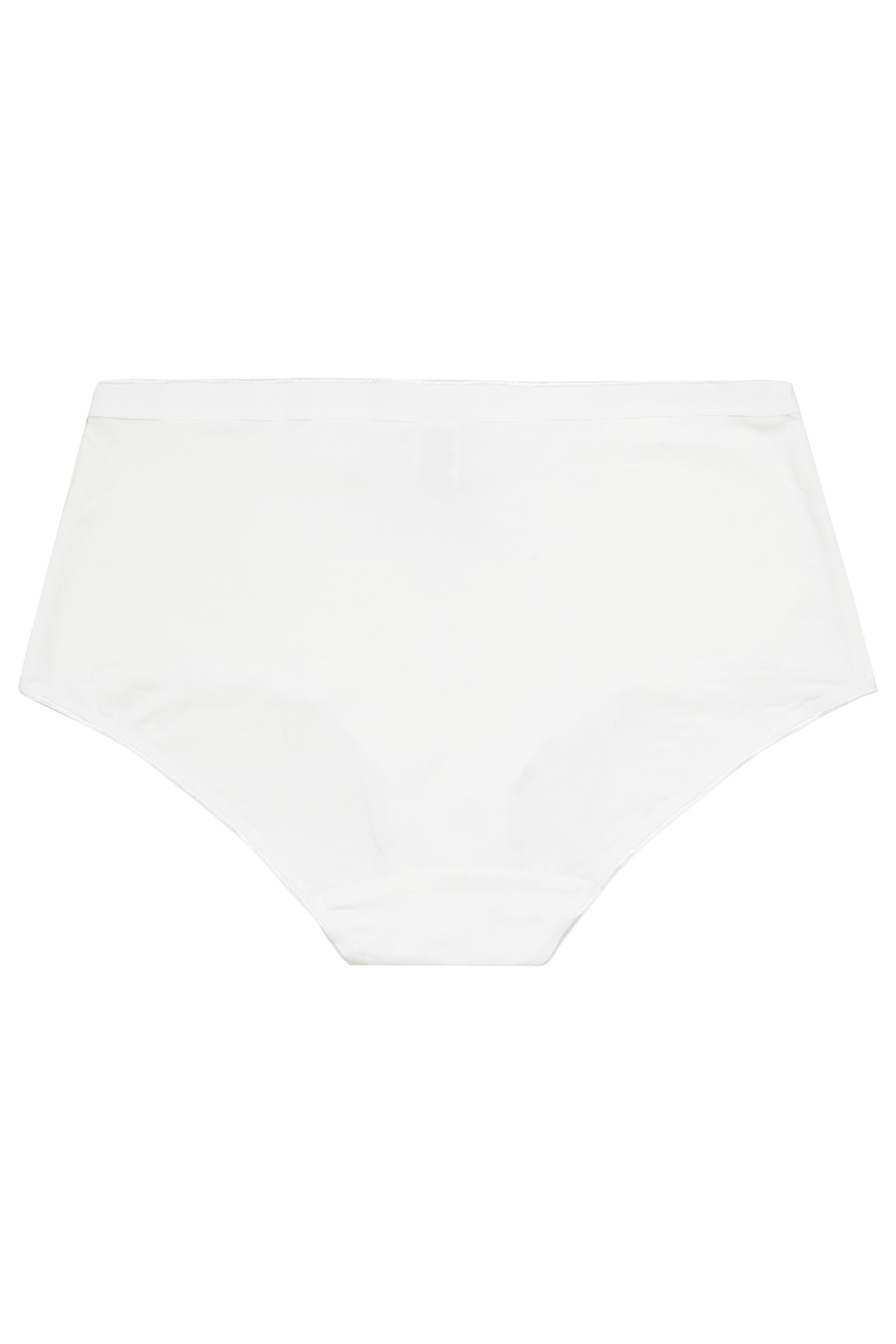 YOURS Plus Size 5 PACK White Stretch Full Briefs | Yours Clothing