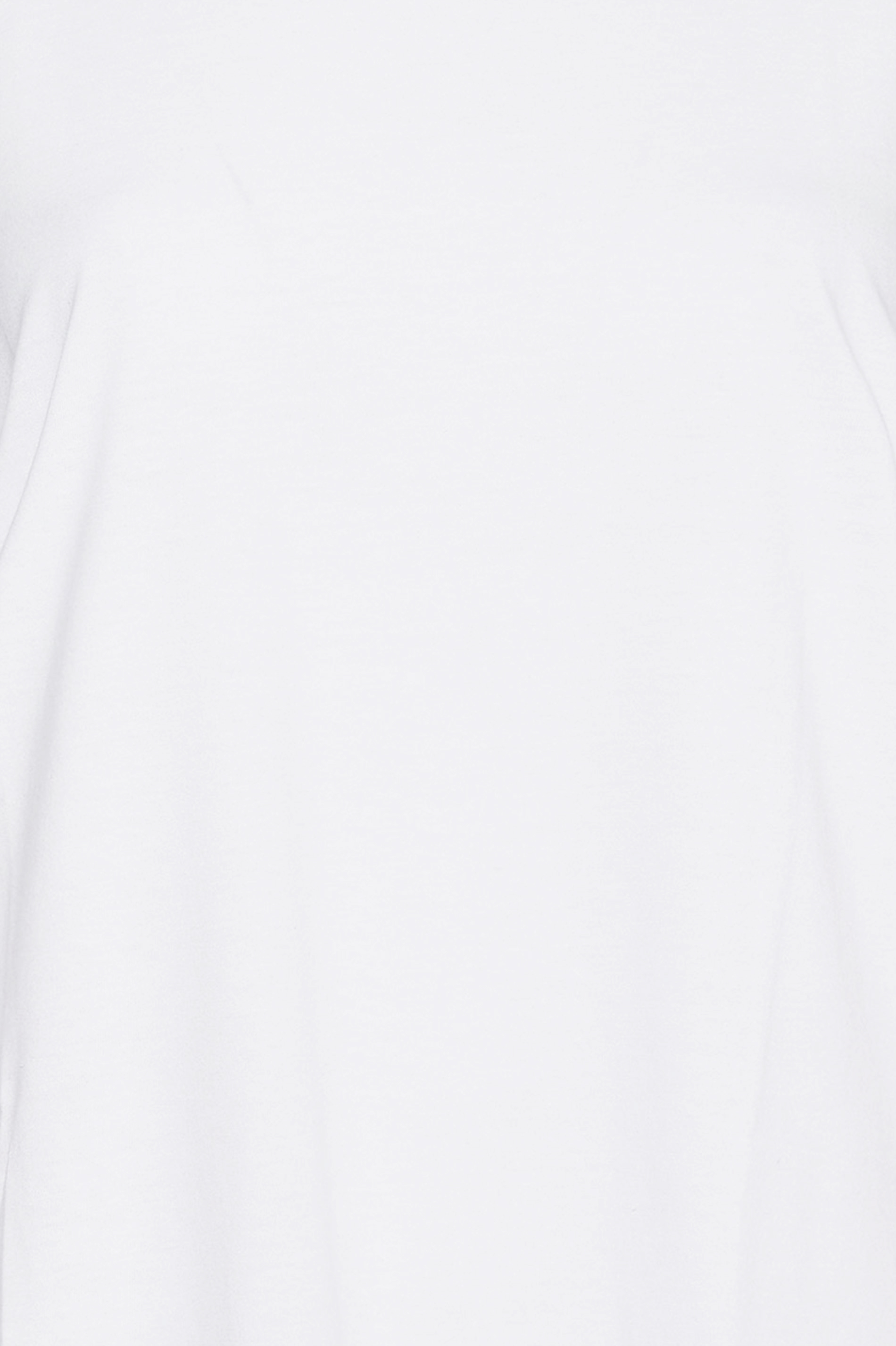 Grande taille  Tops Grande taille  T-Shirts Basiques & Débardeurs | T-Shirt Blanc Manches Courtes en Jersey - QF21145