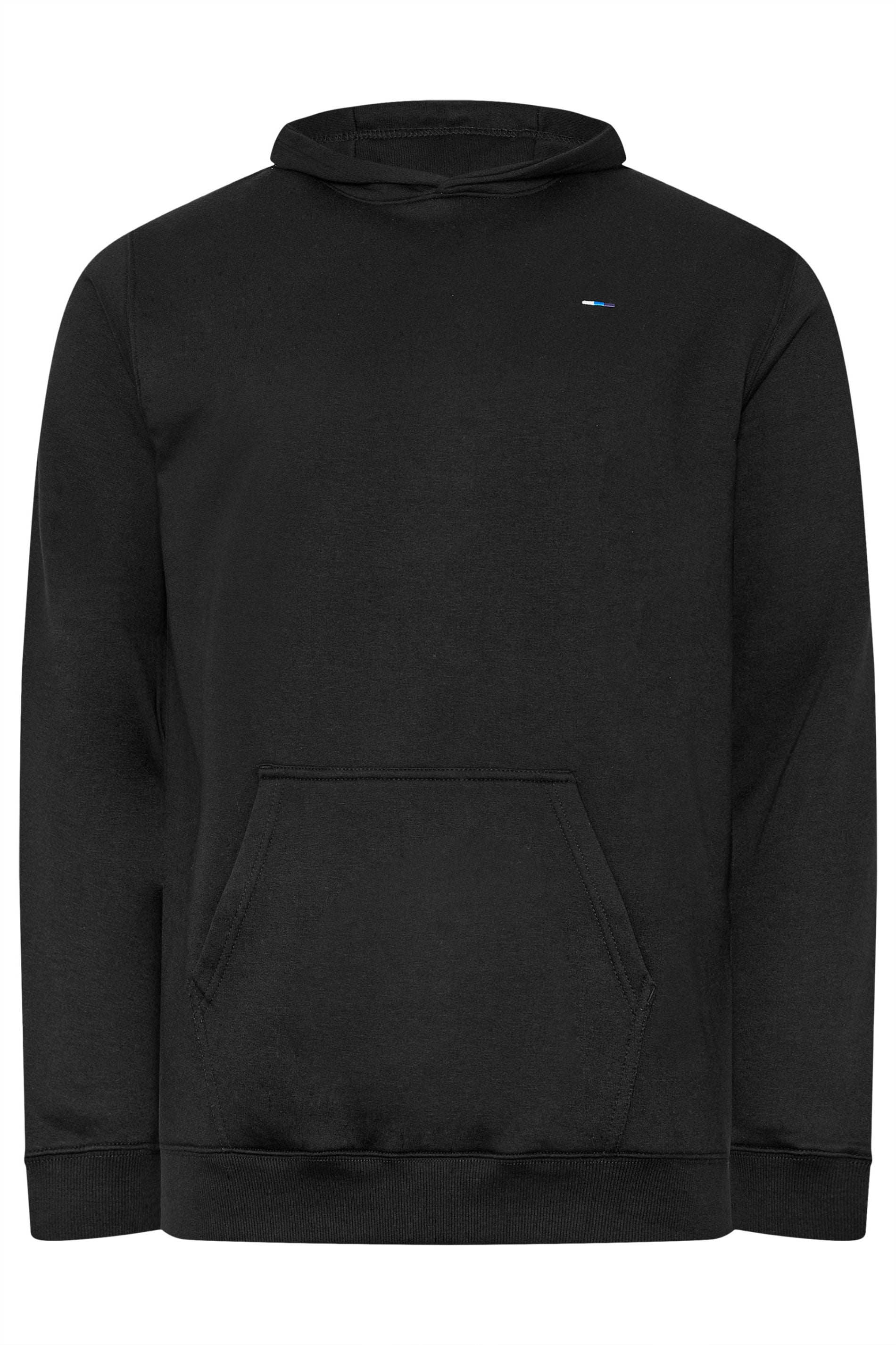 BadRhino Big & Tall Black Front Pocket Hoodie | BadRhino 6