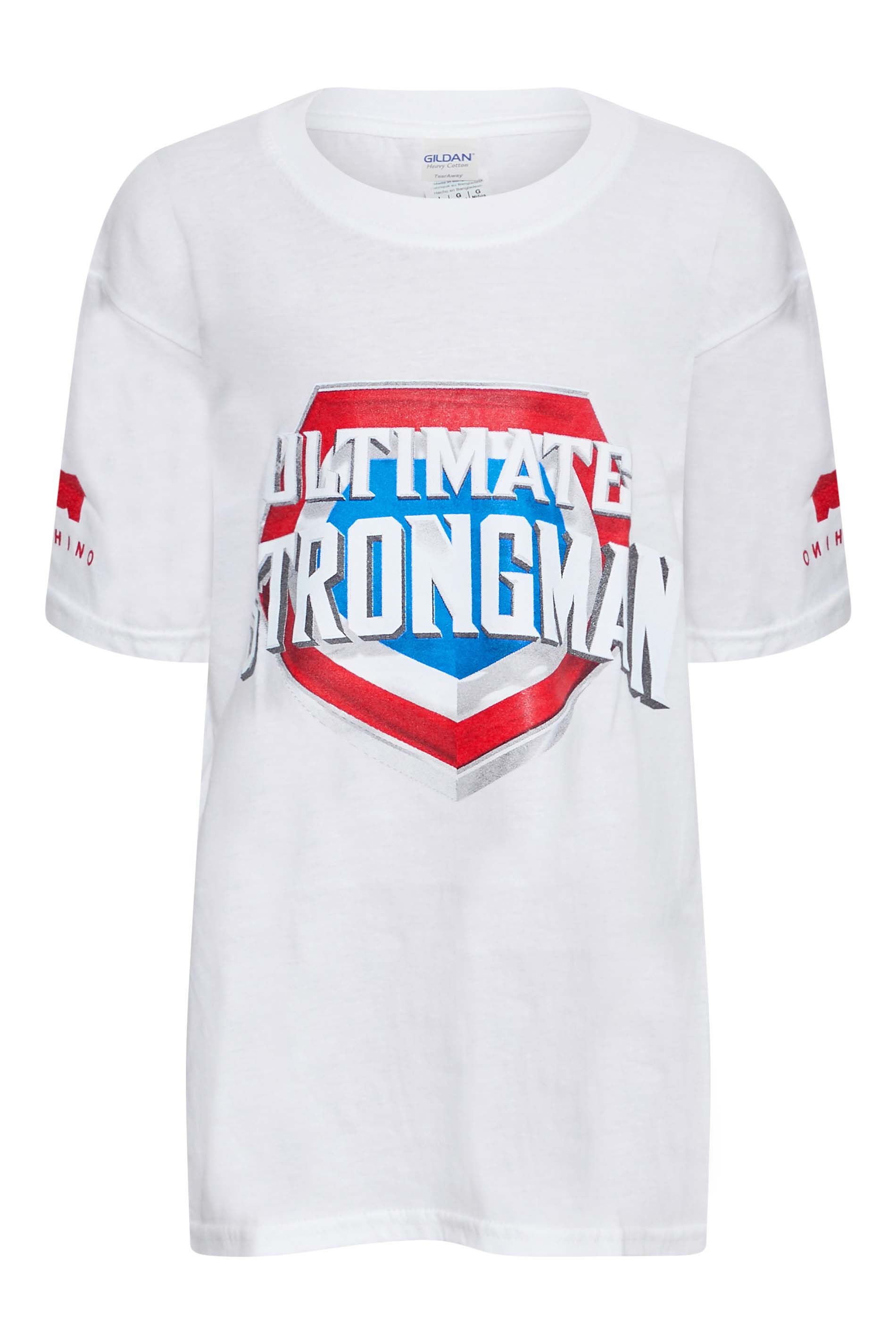 BadRhino Girls White Ultimate Strongman T-Shirt 1