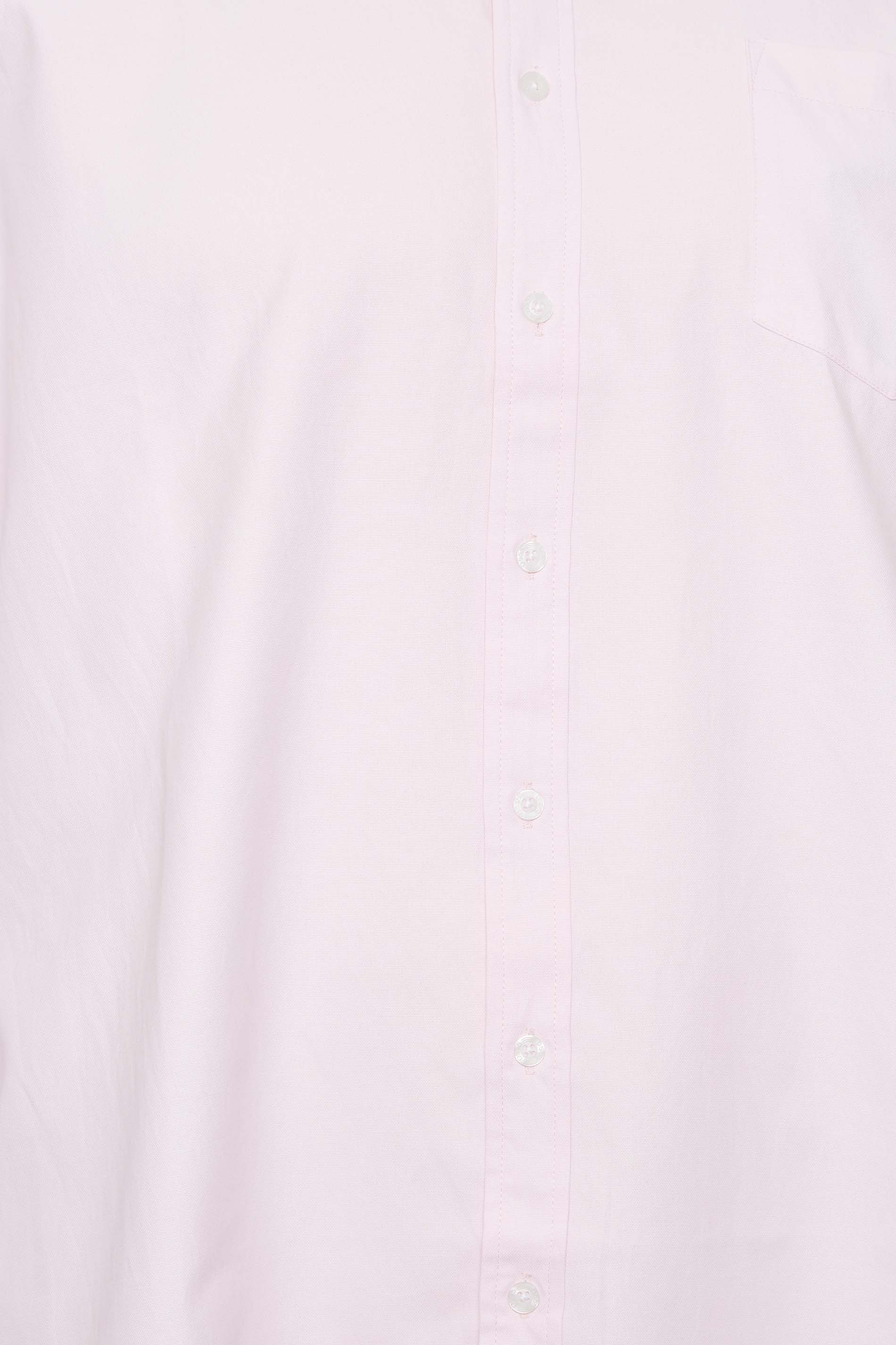 D555 Big & Tall Pink Long Sleeve Oxford Shirt | BadRhino 2