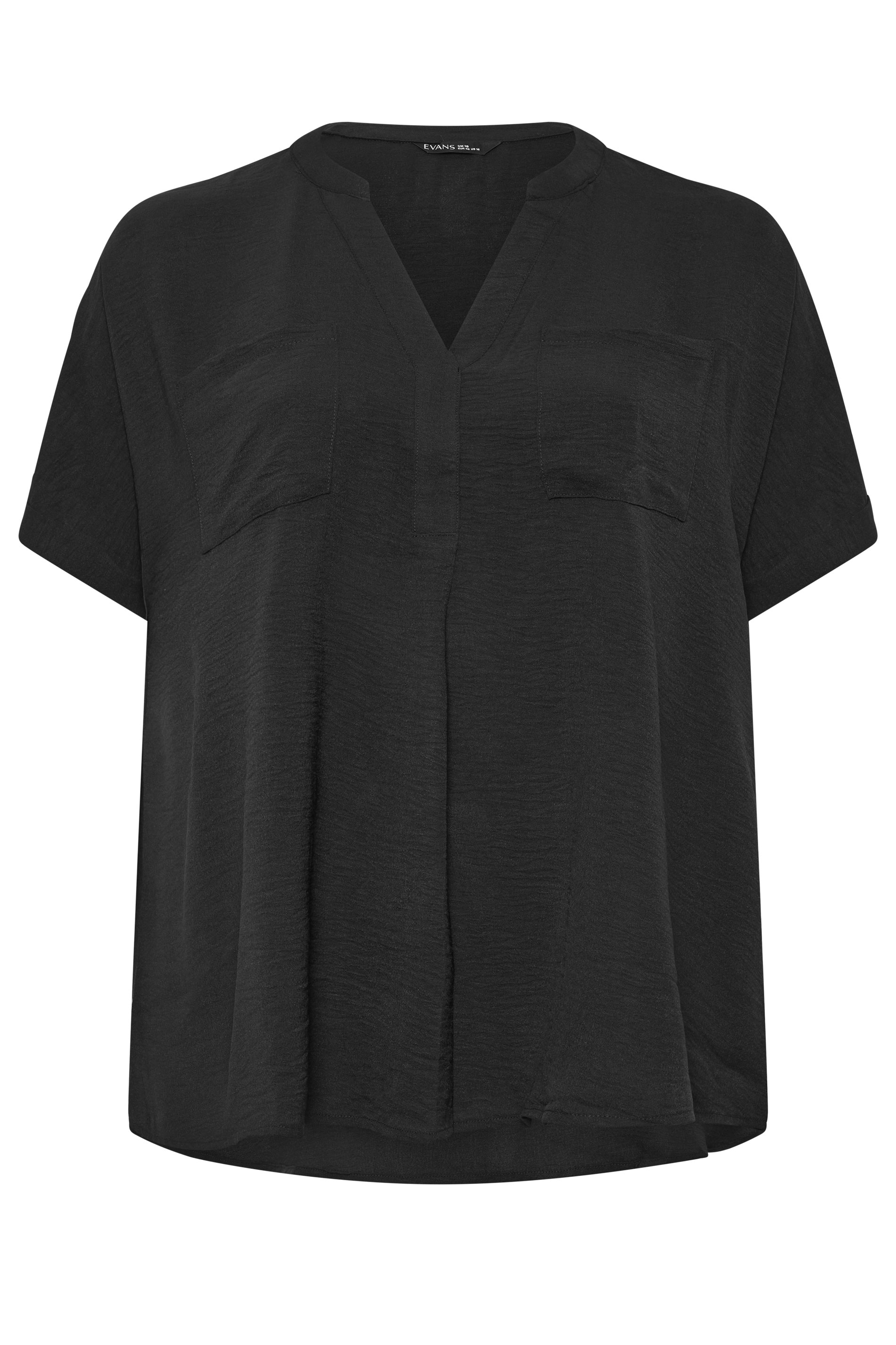 EVANS Plus Size 2 Pack Black And White Utility Shirts | Evans 7