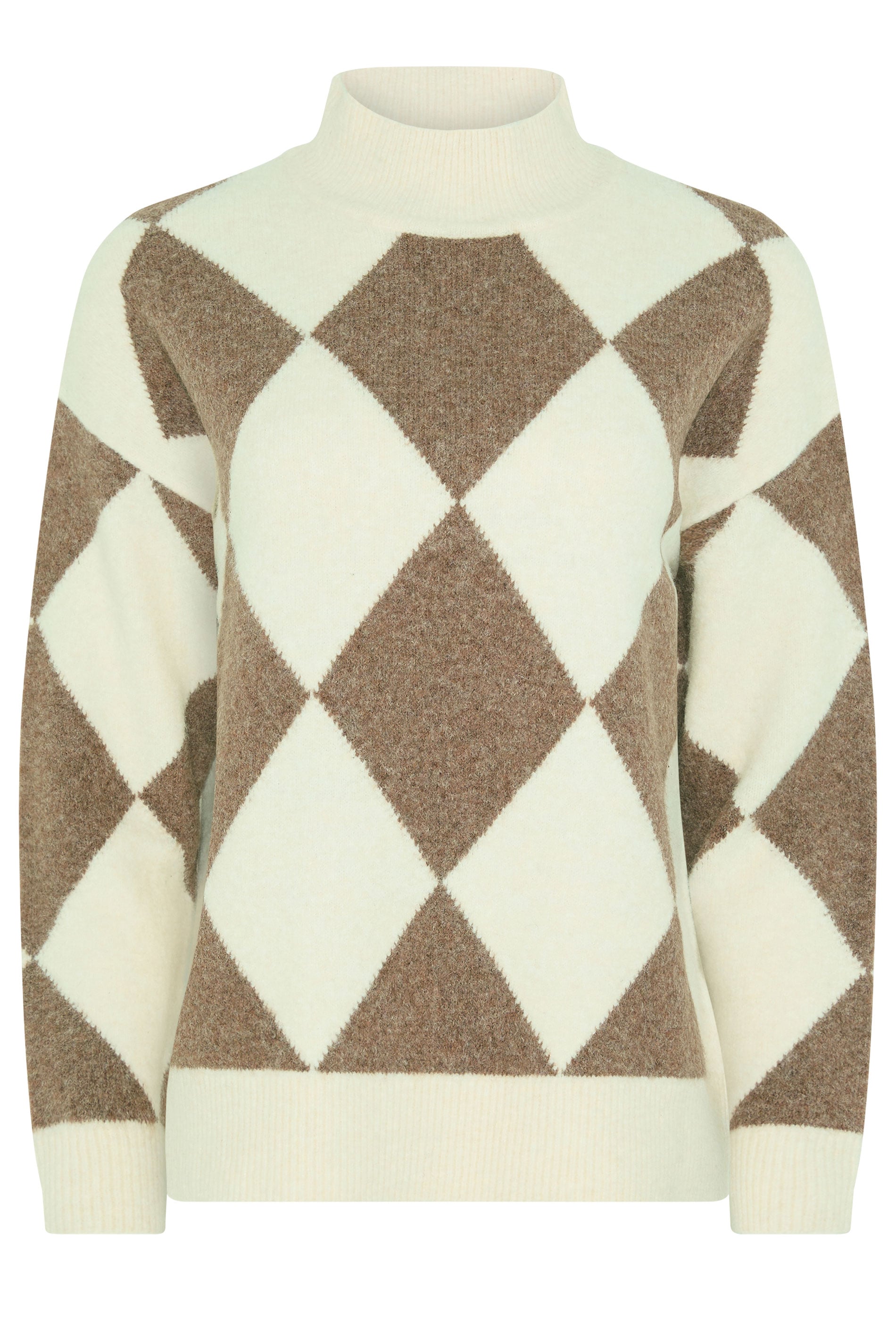 M&Co Brown Diamond Detail Jumper | M&Co 5