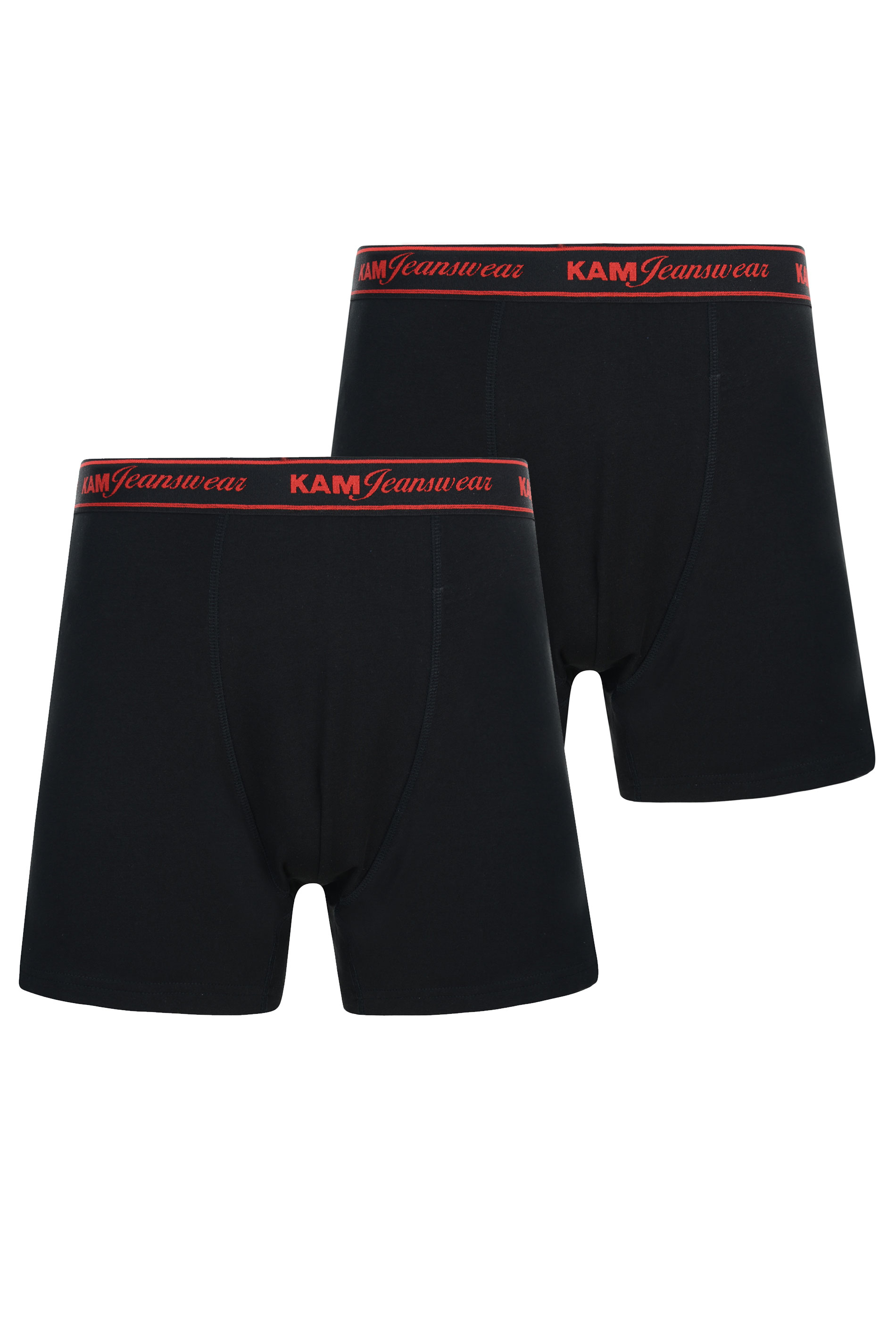 KAM Big & Tall 2 PACK Black Jersey Boxers_F.jpg