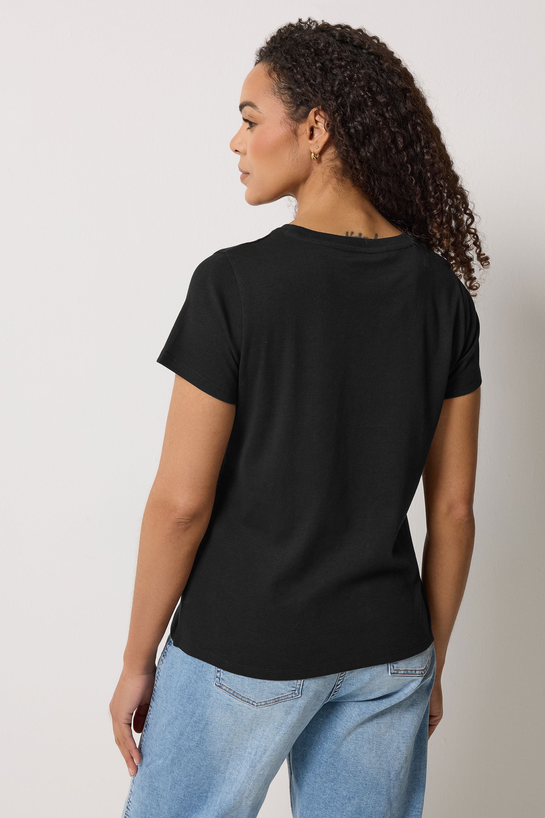 M&Co Black Cotton T-Shirt | M&Co 4