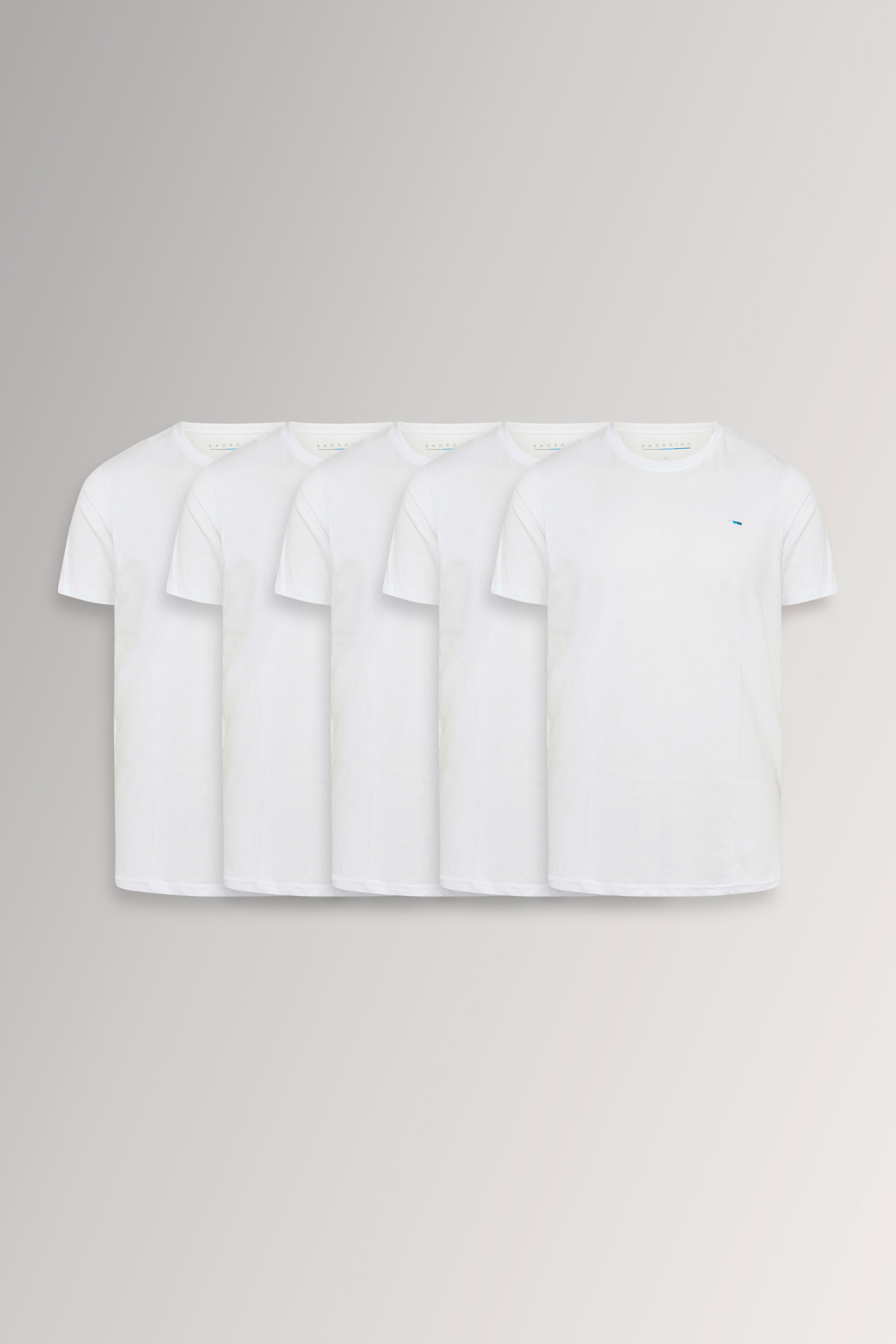 BadRhino Big & Tall 5 Pack White Core T-Shirts | BadRhino 1