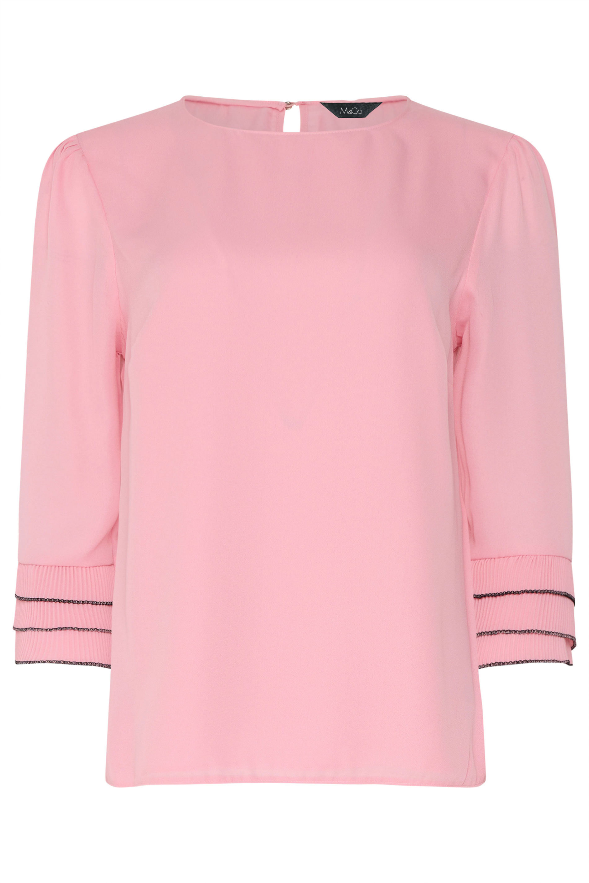 M&Co Pink Frill Sleeve Blouse | M&Co 6