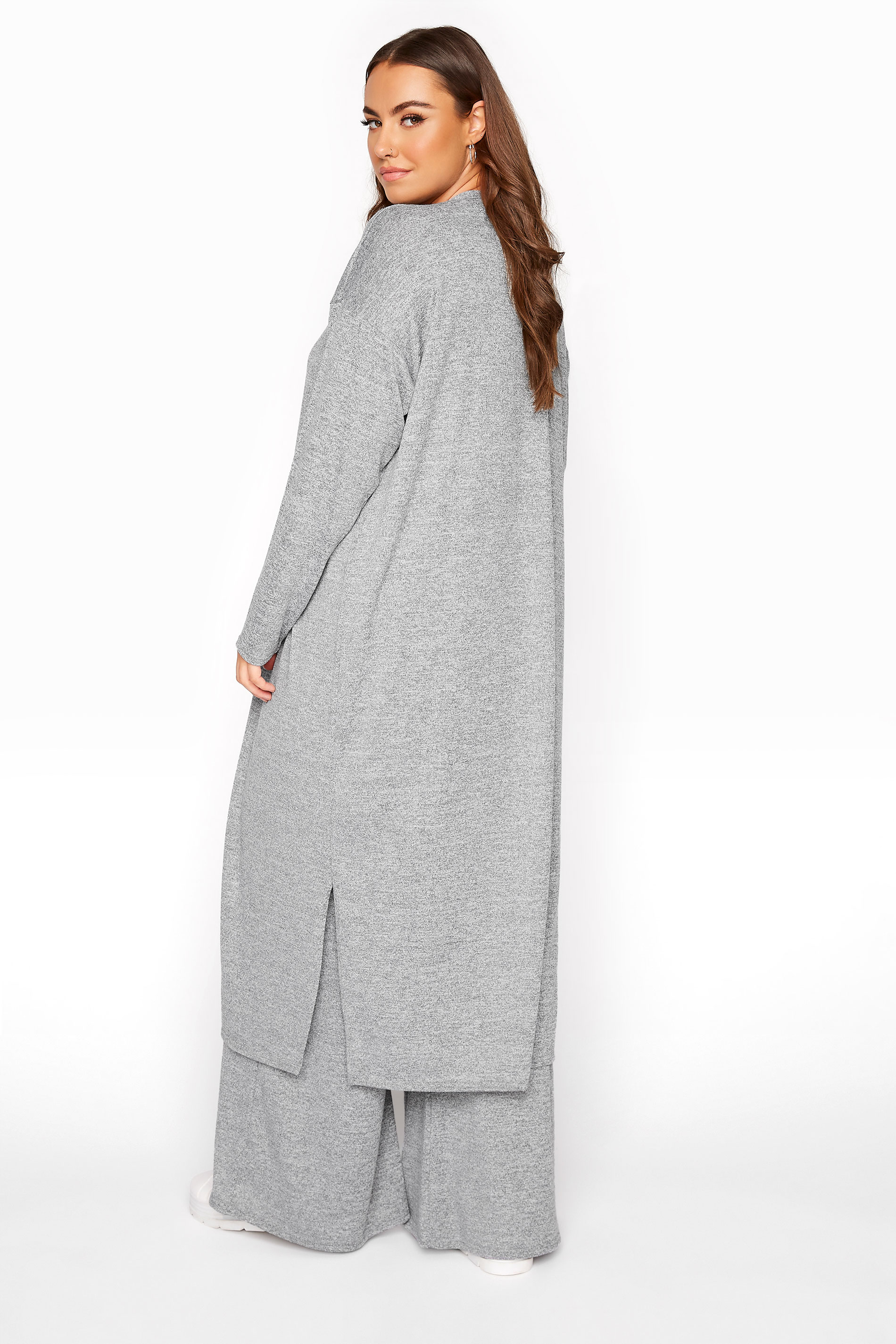 LIMITED COLLECTION Grey Longline Lounge Cardigan | Yours Clothing