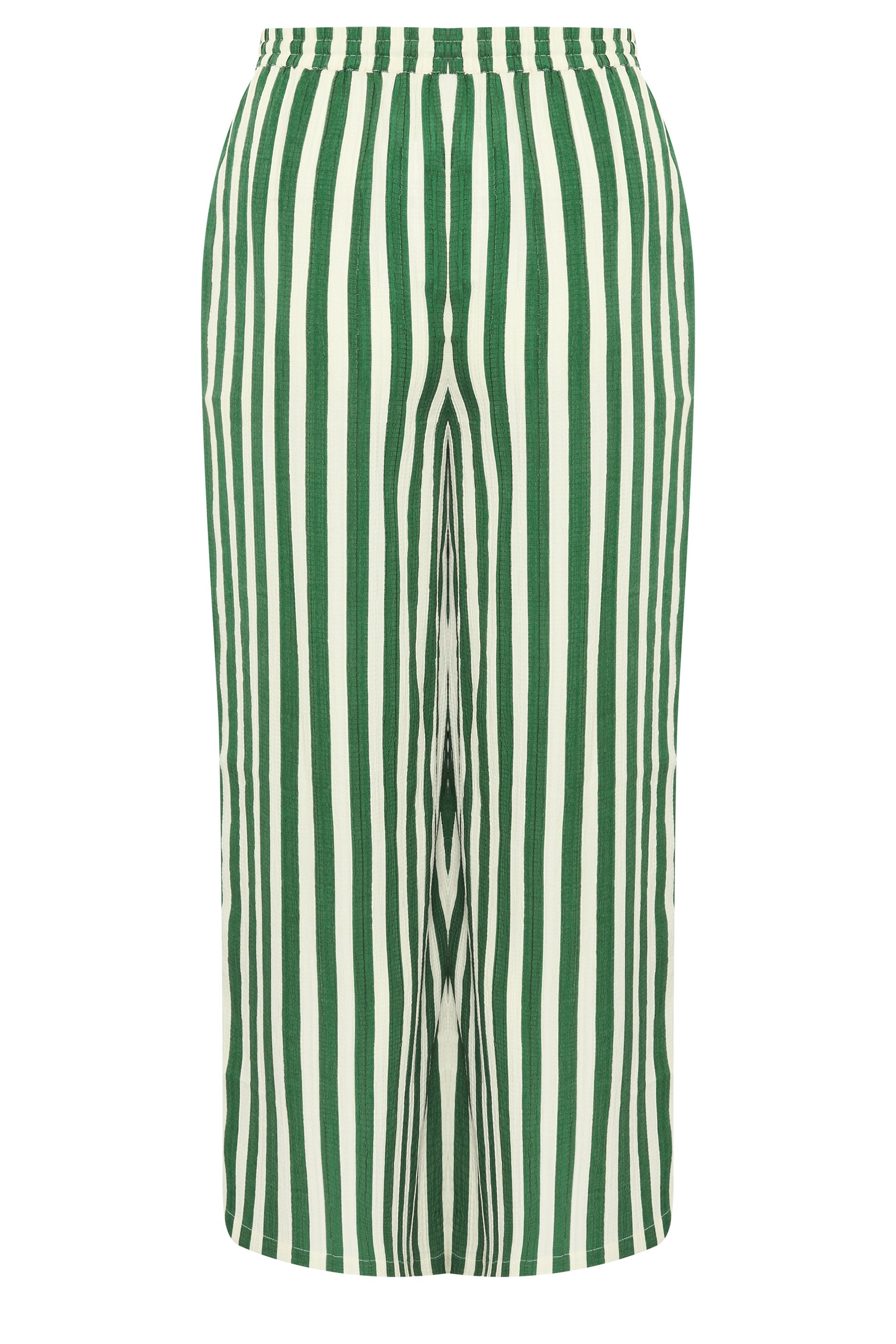 LIMITED COLLECTION Plus Size Green & White Stripe Trousers | Yours Clothing  6