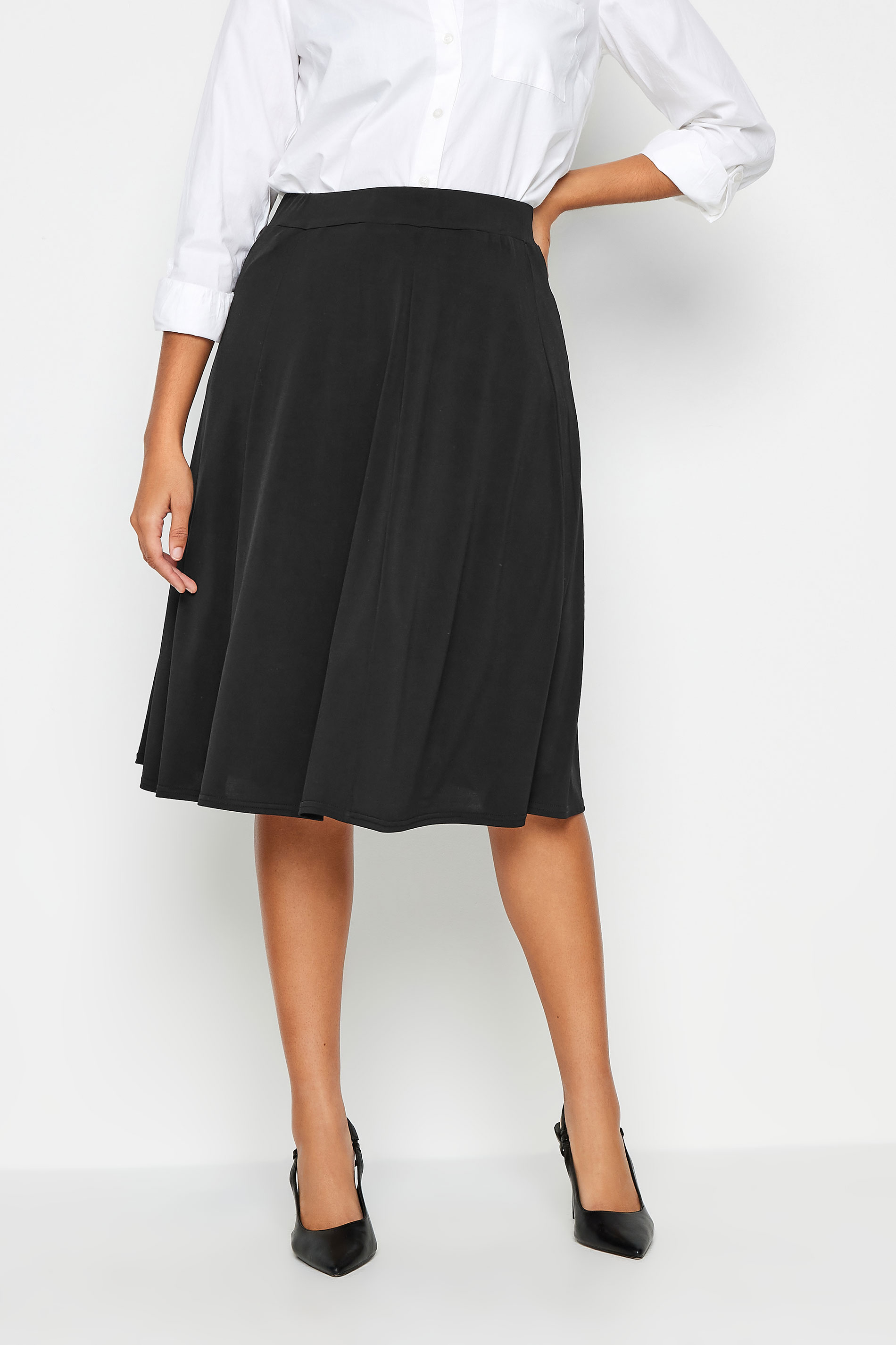 M&Co Black Panelled Skirt | M&Co 1