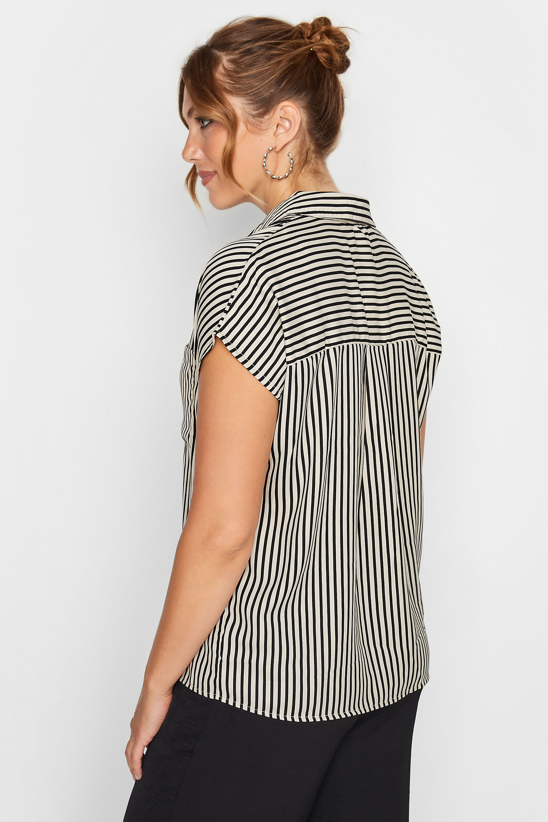 LTS Tall Women's Black Stripe Print Shirt | Long Tall Sally 3