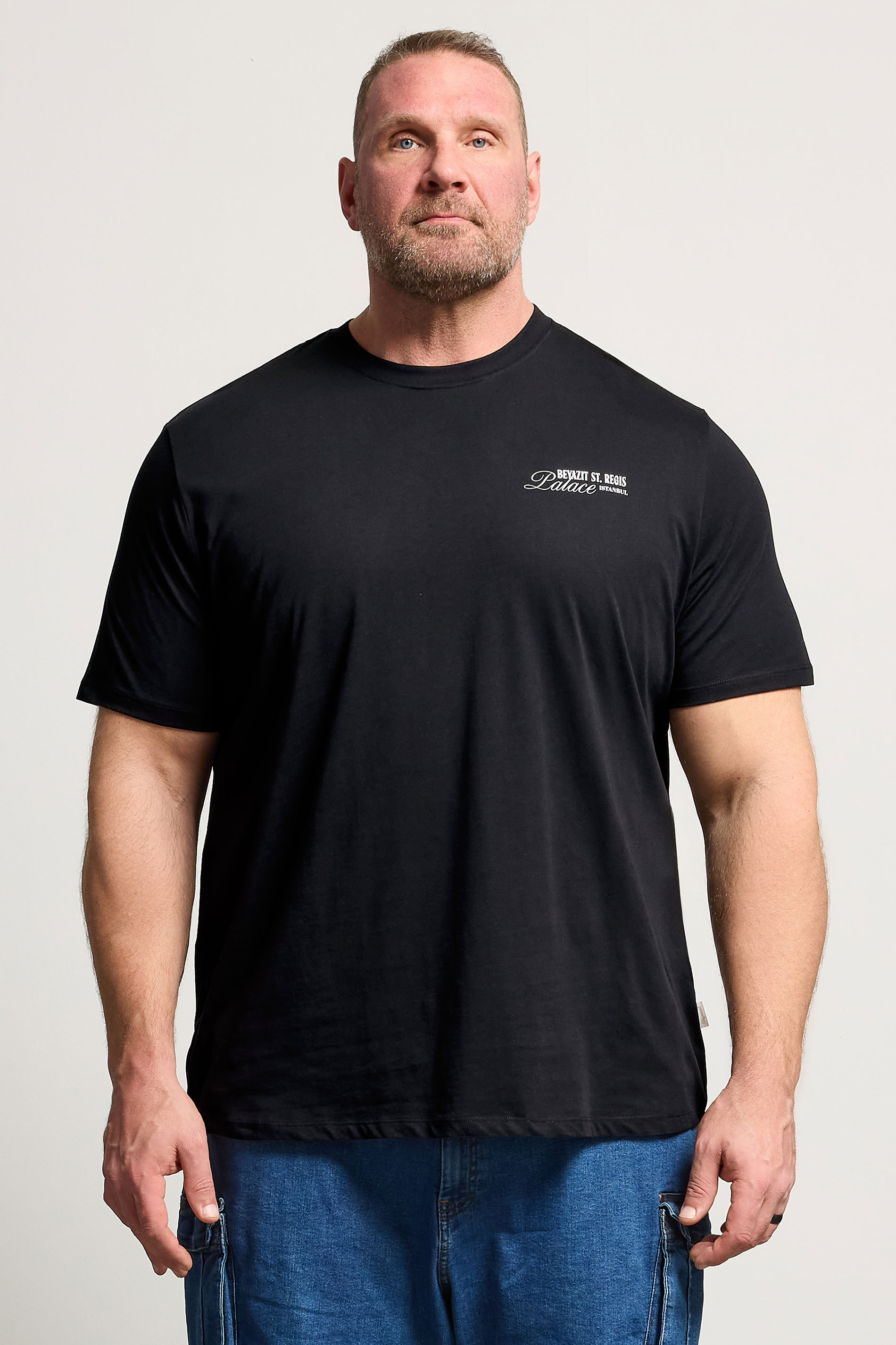 JACK & JONES Big & Tall Black Island Graphic T-Shirt | BadRhino 3