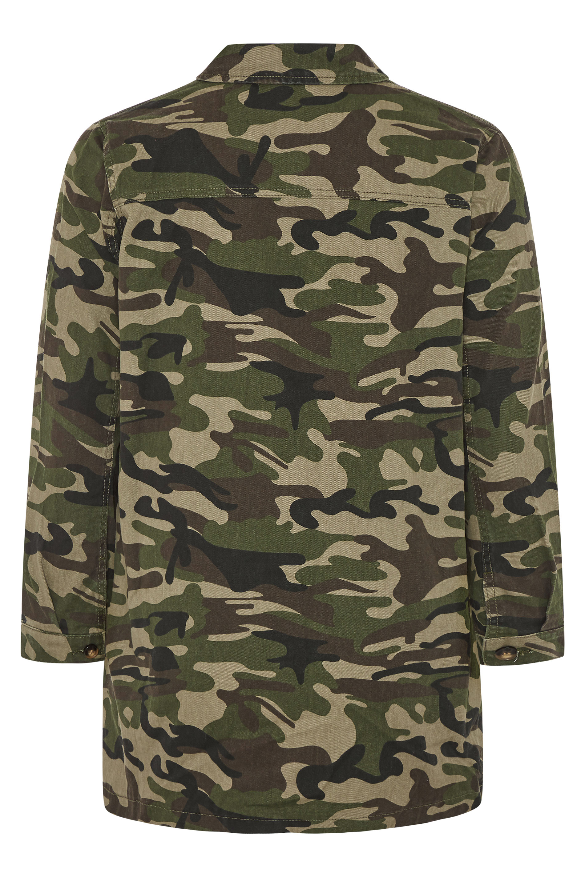 LIMITED COLLECTION Green Camo Shacket | Yours Clothing