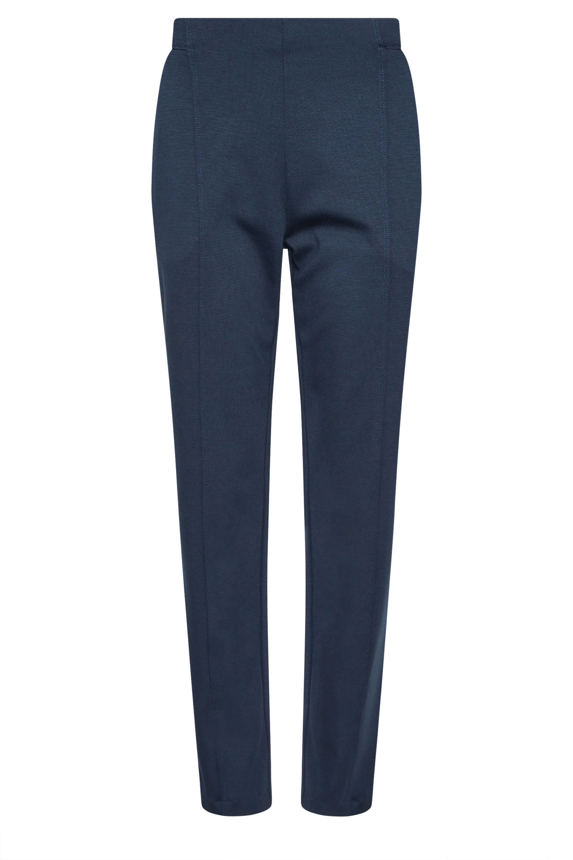 M&Co Navy Blue Ponte Seam Detail Trousers | M&Co 5