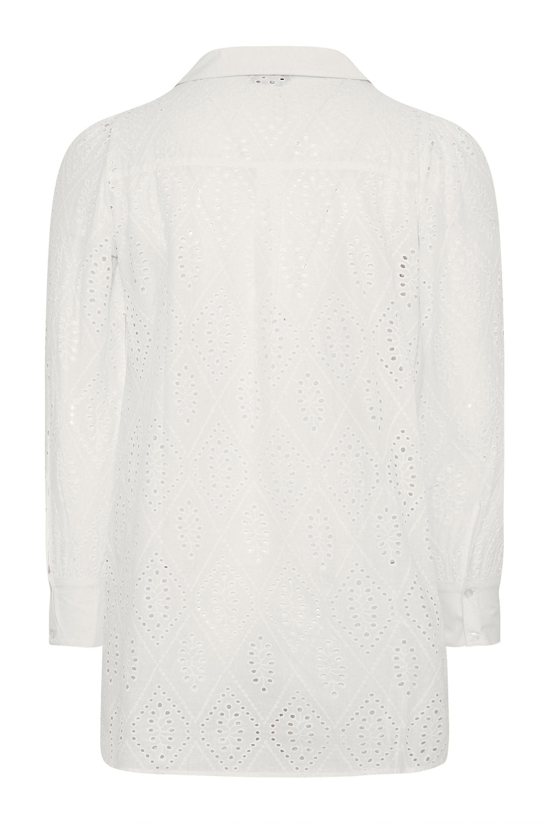 Grande taille  Tops Grande taille  Blouses & Chemisiers | LIMITED COLLECTION - Chemisier Blanc Manches Longues Broderie Anglaise - PI74824