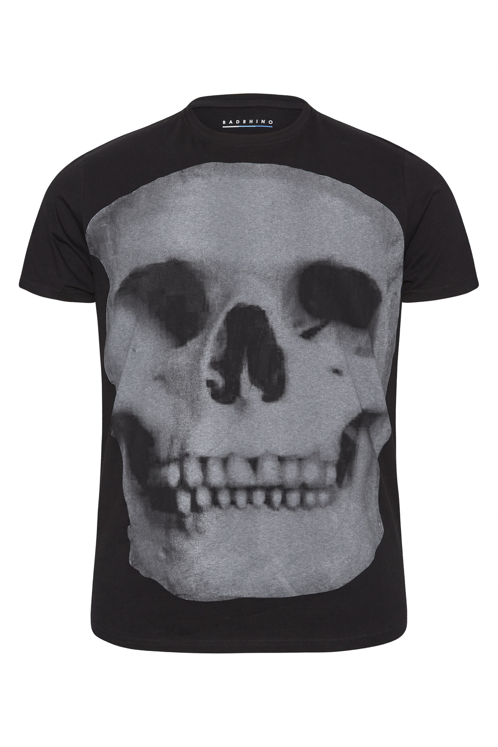 BadRhino Big & Tall Black Skull T-Shirt 1