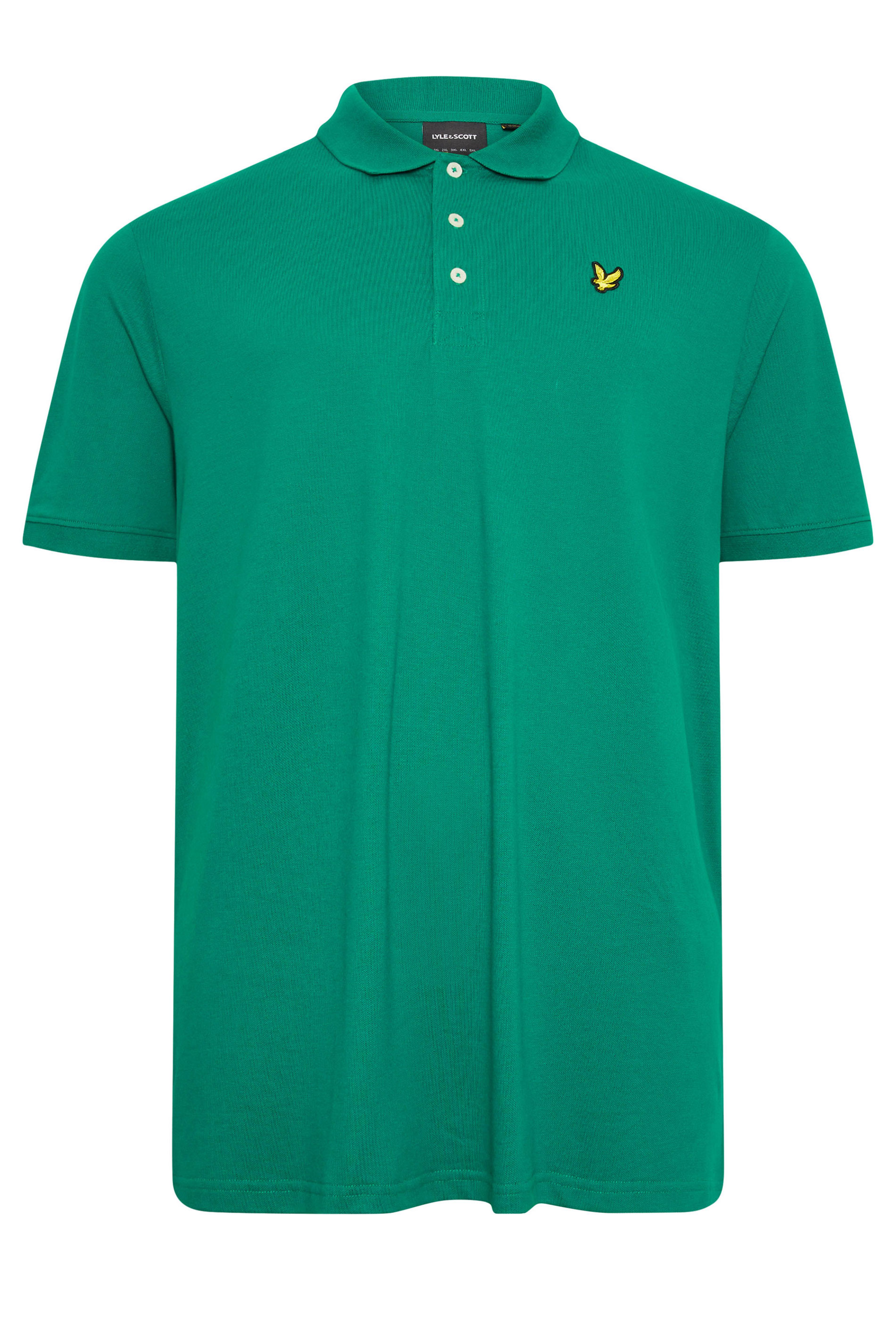 LYLE & SCOTT Big & Tall Green Core Polo Shirt | BadRhino 2