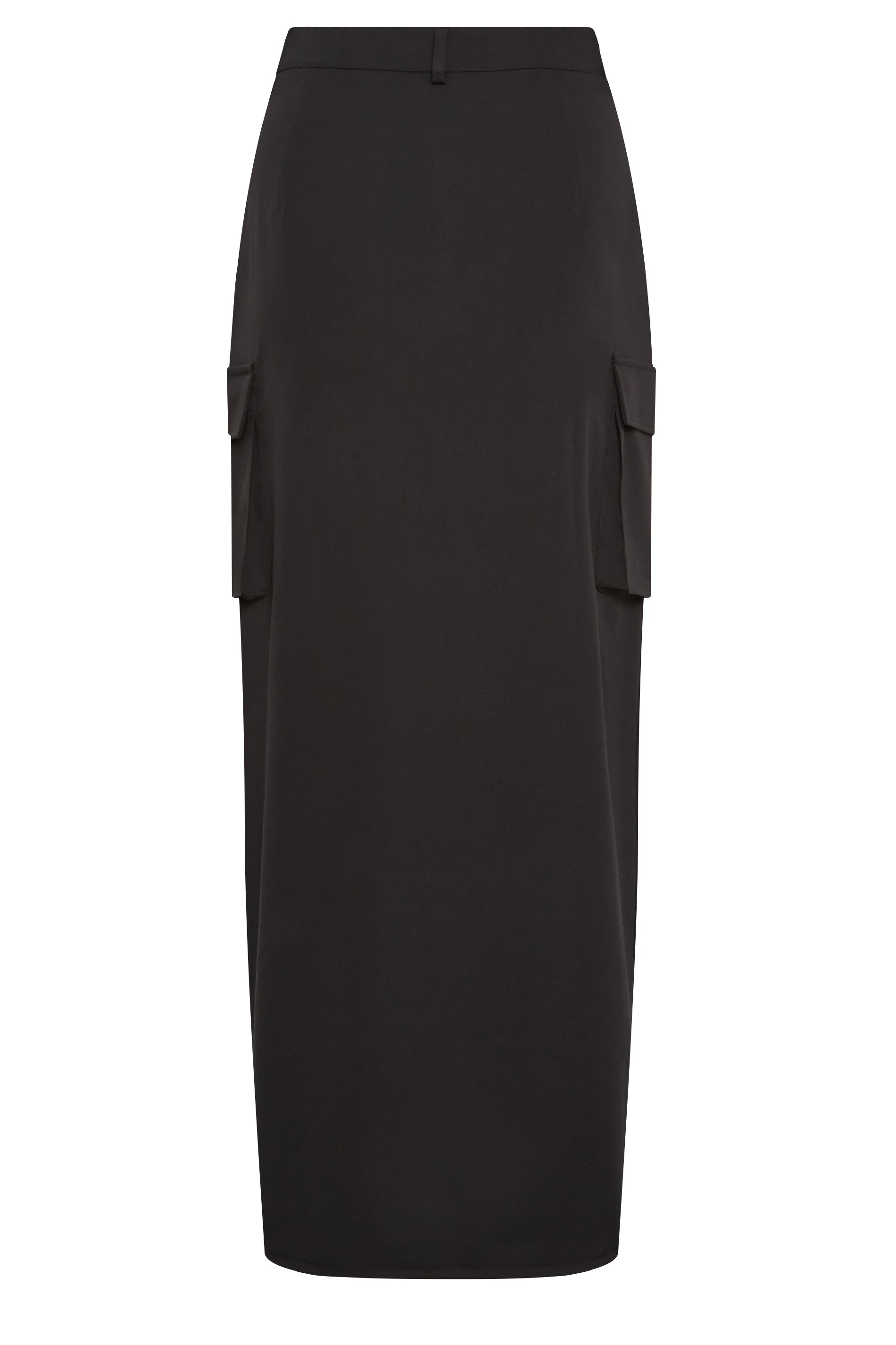 LTS Tall Black Tailored Utility Maxi Skirt | Long Tall Sally 7