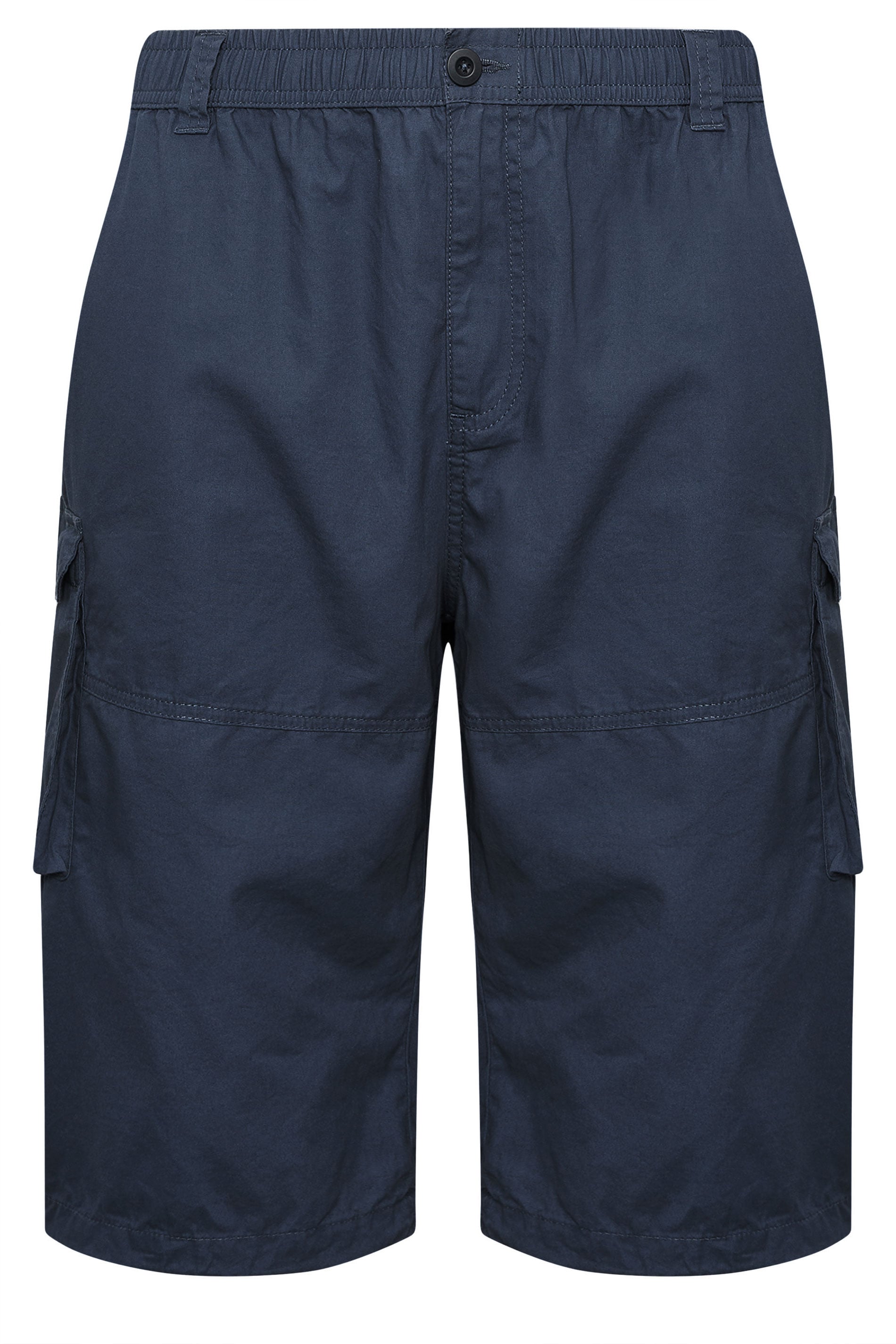 BadRhino Big & Tall Navy Blue Long Length Cargo Shorts | BadRhino 6