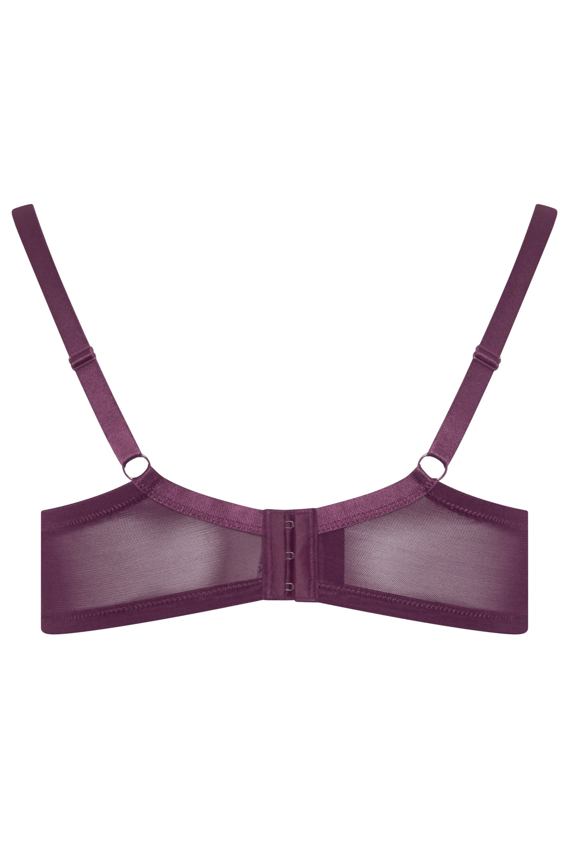 YOURSET 3 PACK Plus Size Burgundy Red & Green Lace Trim Padded T-Shirt Bras | Yours Clothing 12