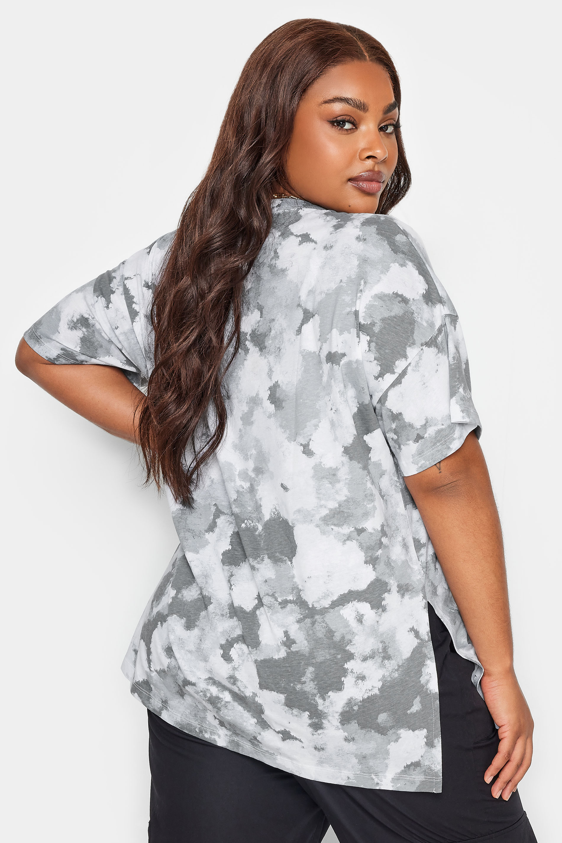 Lucky Brand Plus Size Cotton Camo-print T-shirt In Grey