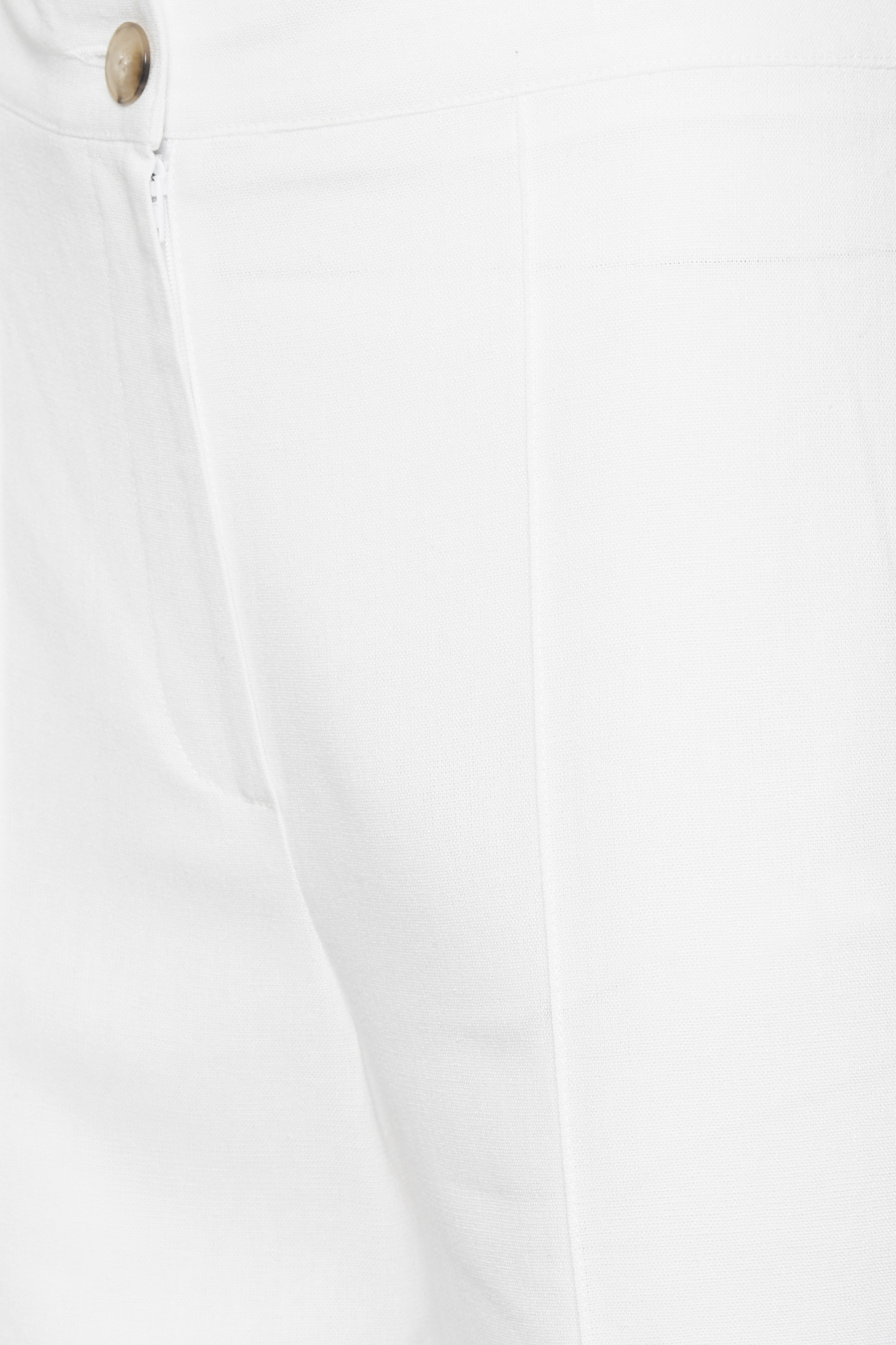 LTS Tall Women's White Wide Leg Linen Look Trousers | Long Tall Sally 3