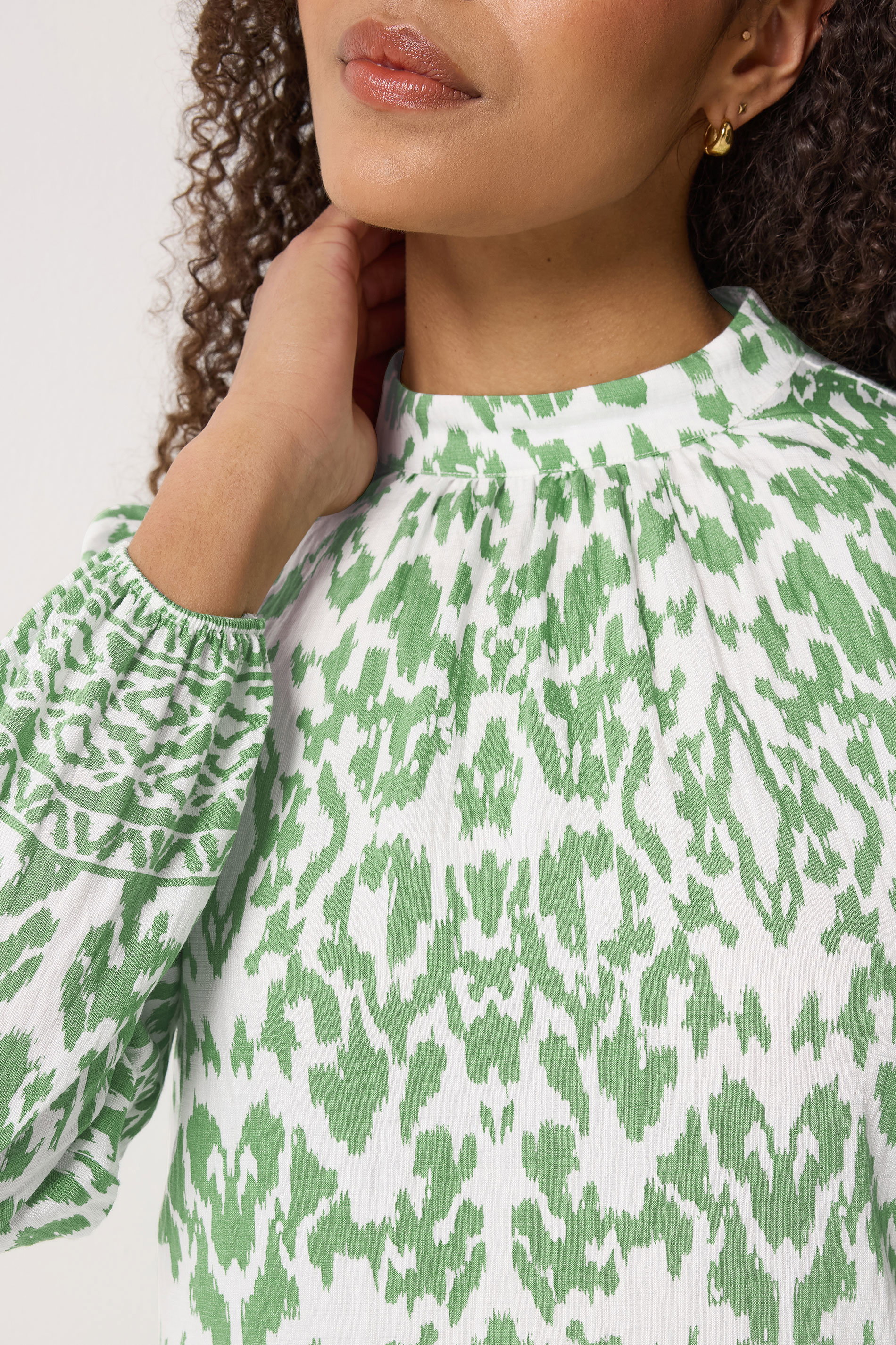 M&Co Green Abstract Print Belted Tunic Dress| M&Co 4