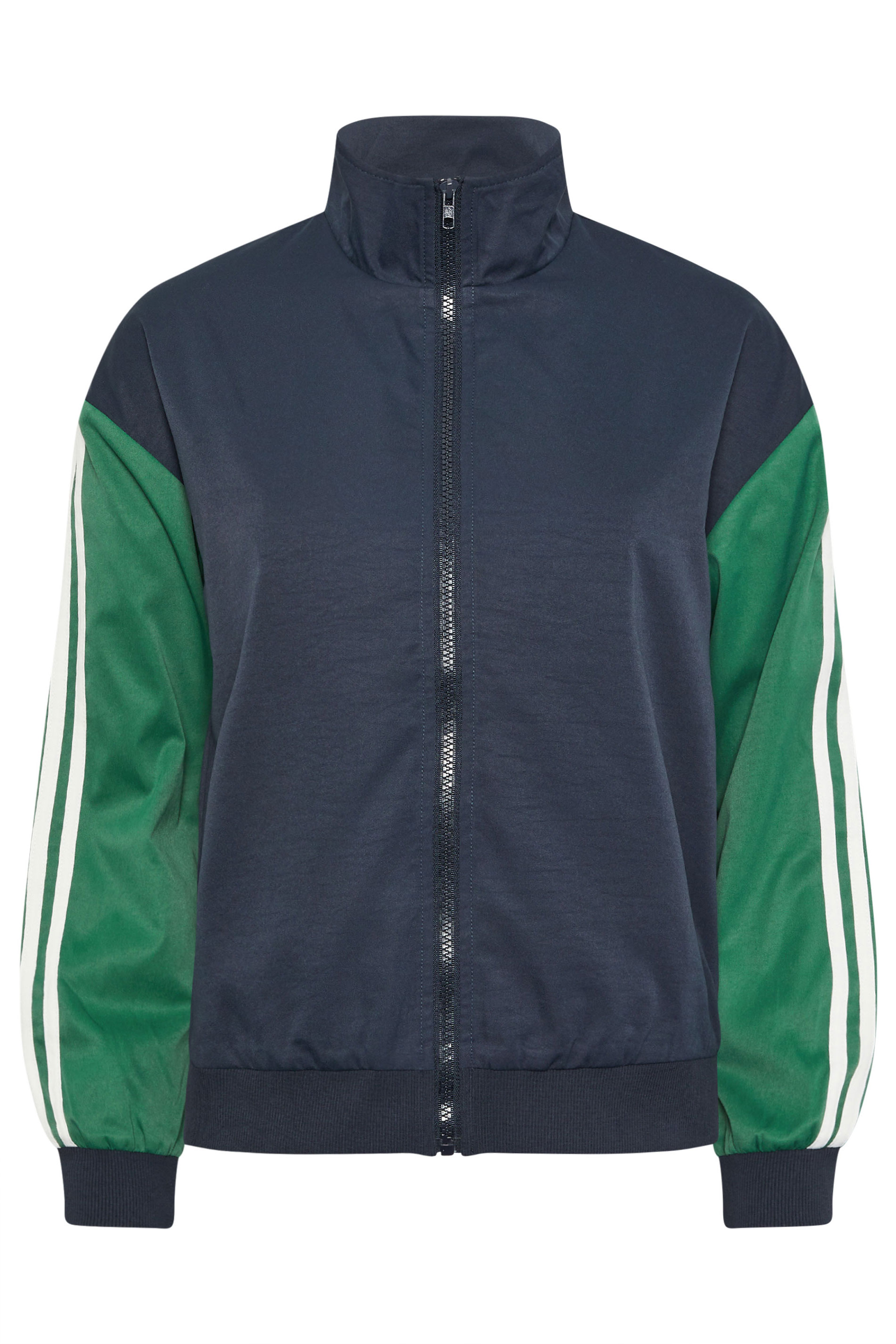 PixieGirl Petite Women's Navy Blue & Forest Green Side Stripe Jacket | PixieGirl 6