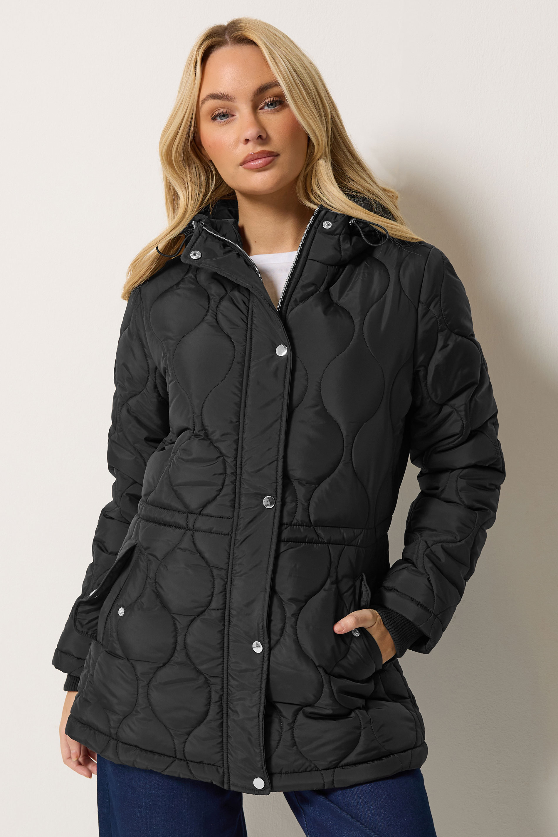 M&Co Black Quilted Jacket | M&Co 3