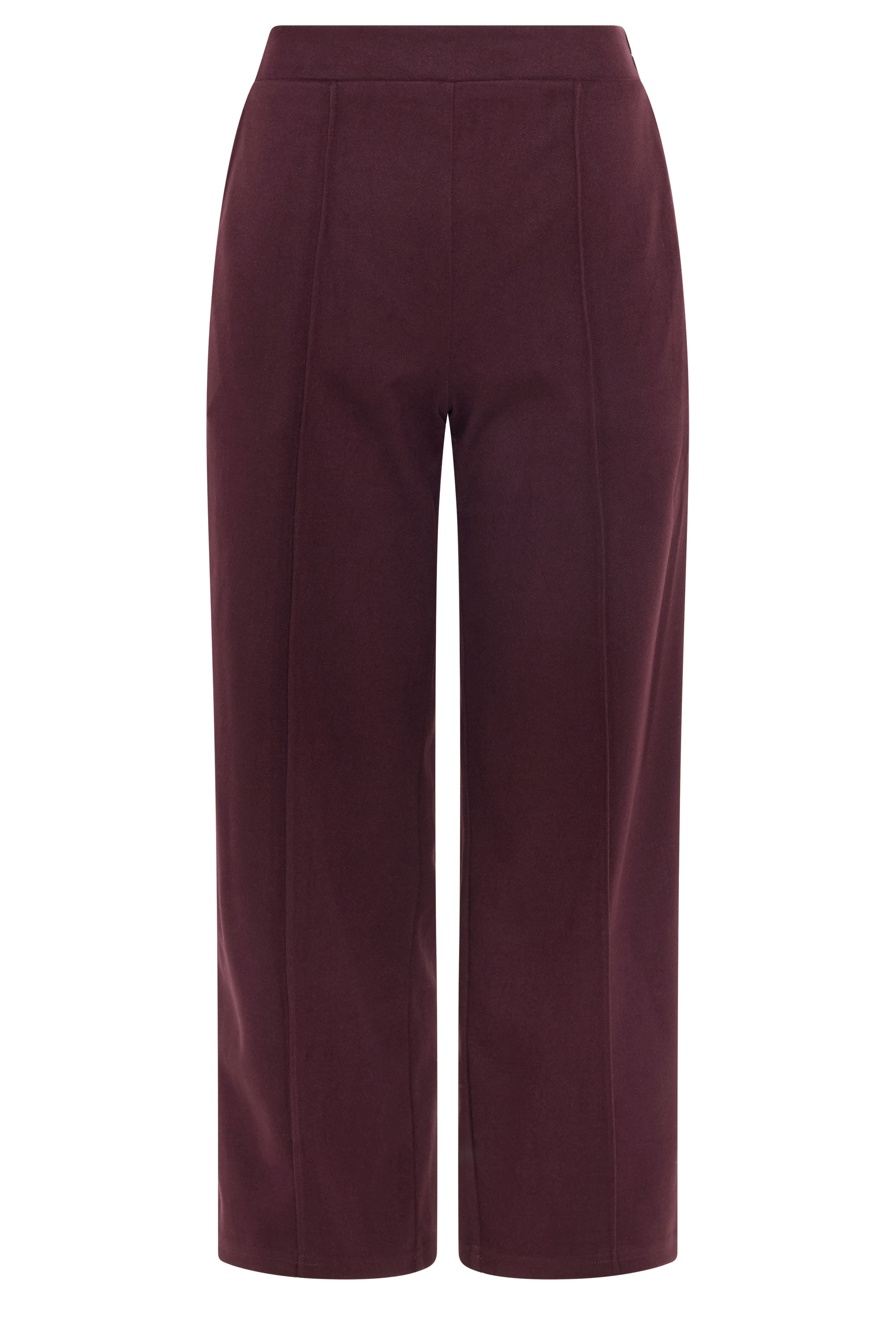 M&Co Berry Purple Pintuck Trousers | M&Co 5