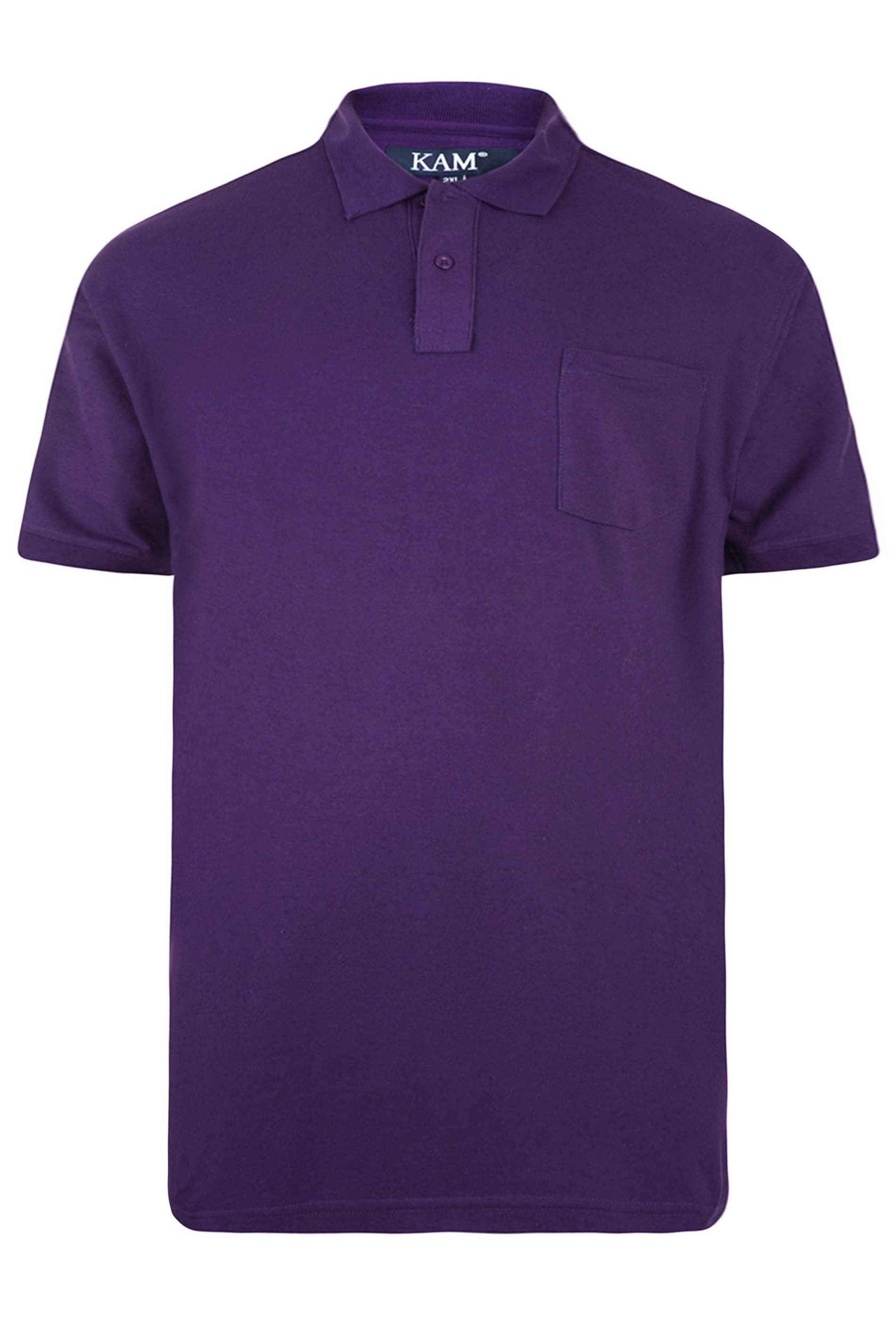 KAM Purple Pocket Polo Shirt | BadRhino 2