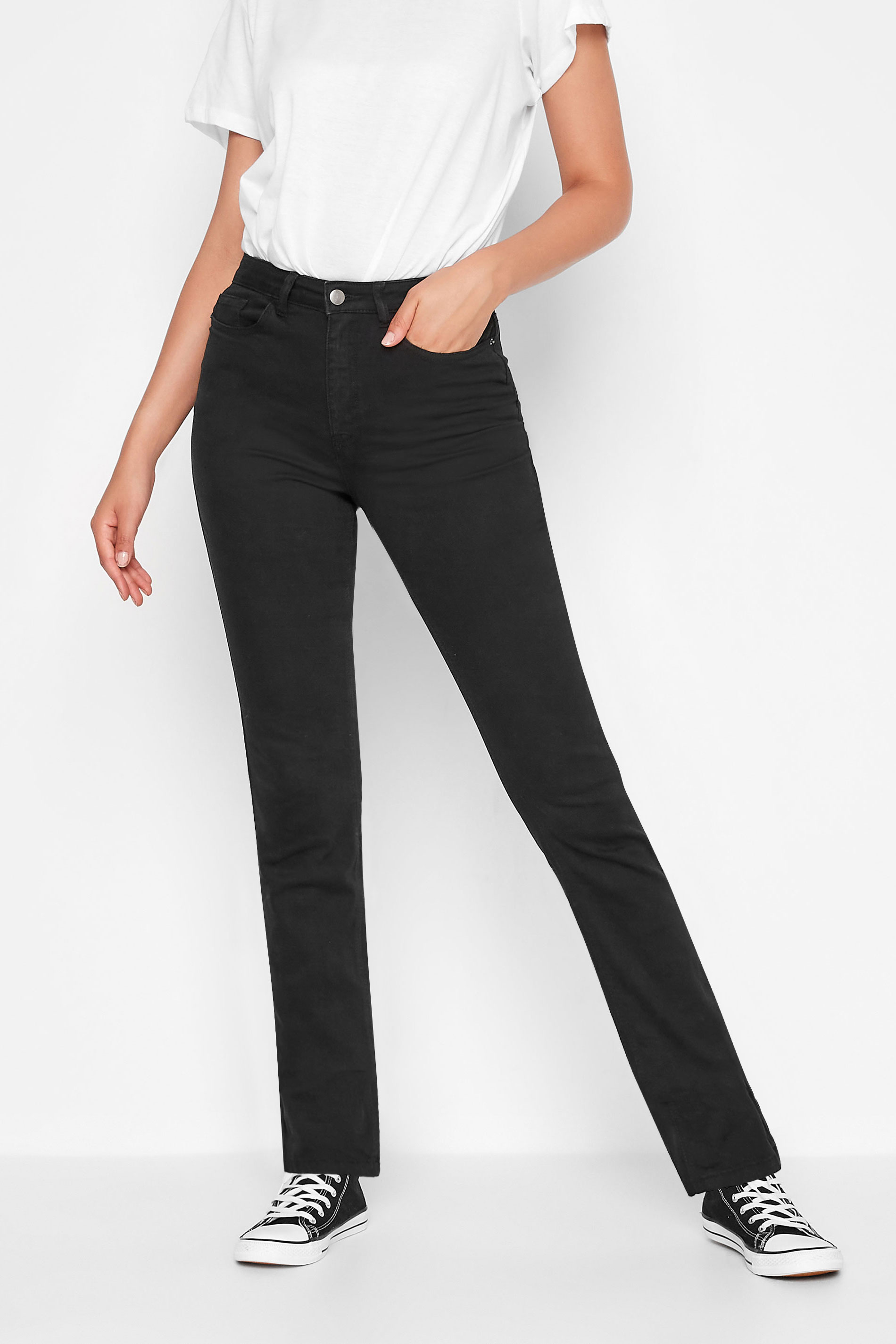 LTS Tall Women's Black MIA Slim Leg Jeans | Long Tall Sally 1
