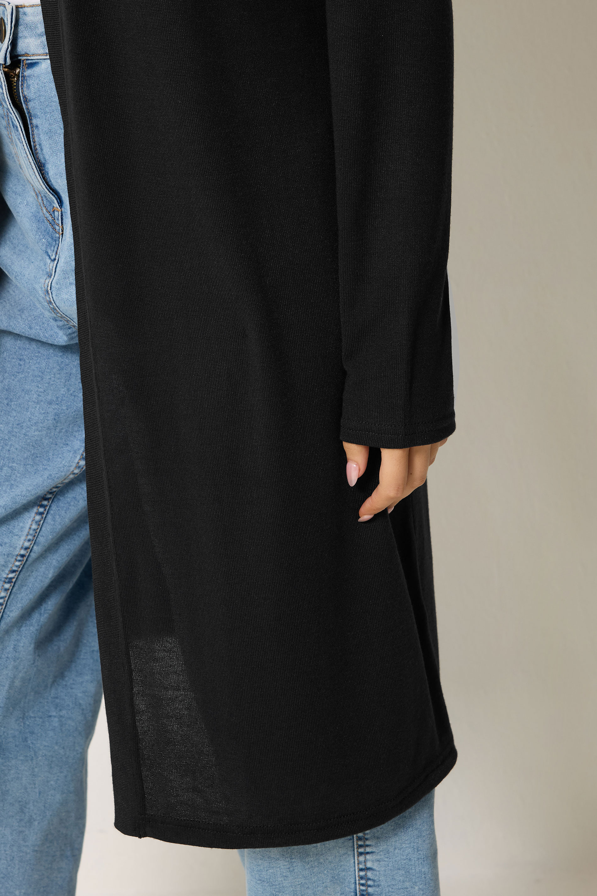 M&Co Black Long Sleeve Open Front Cardigan | M&Co 4