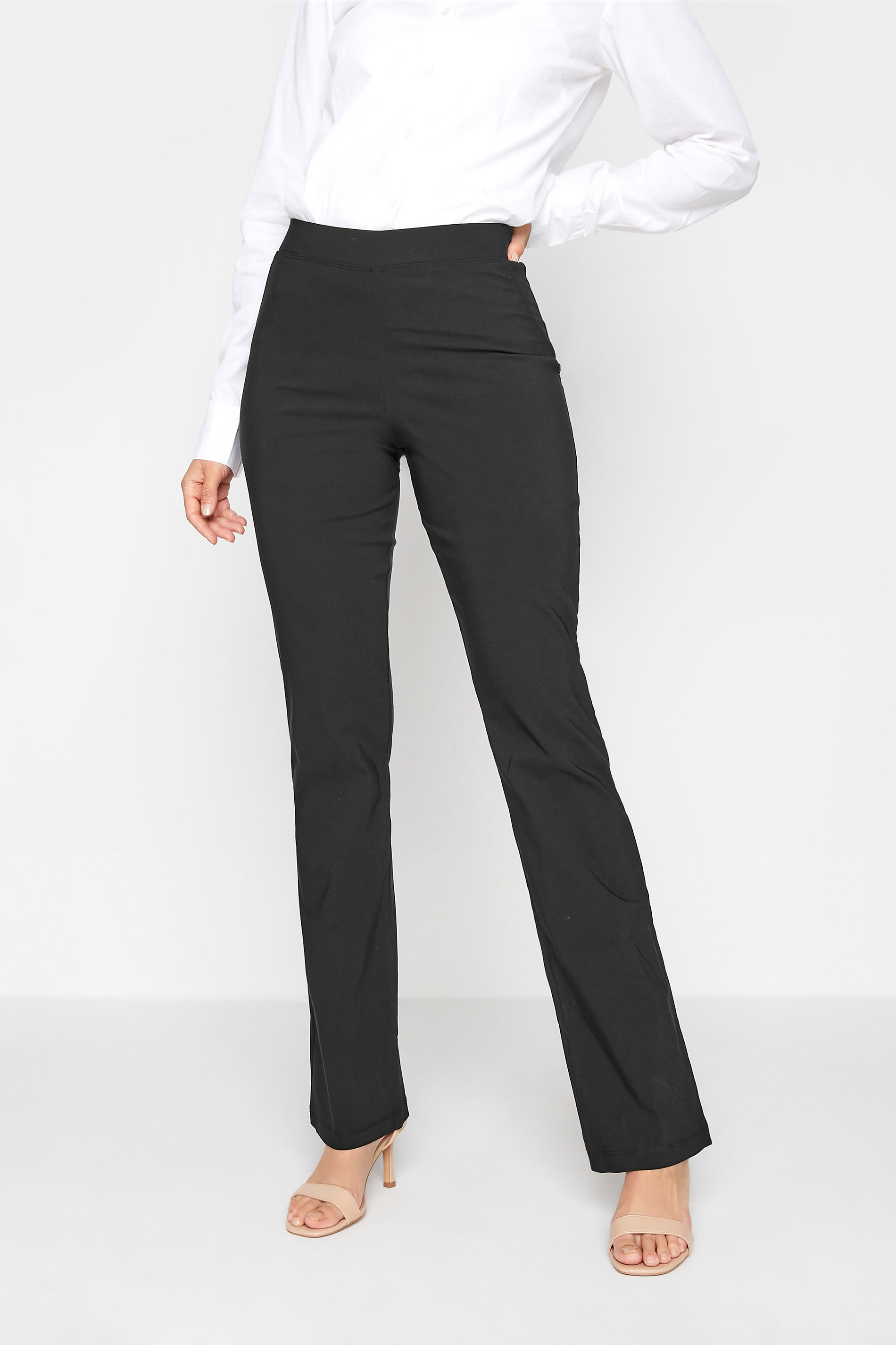 Tall Women's LTS Black Stretch Bootcut Trousers | Long Tall Sally 1