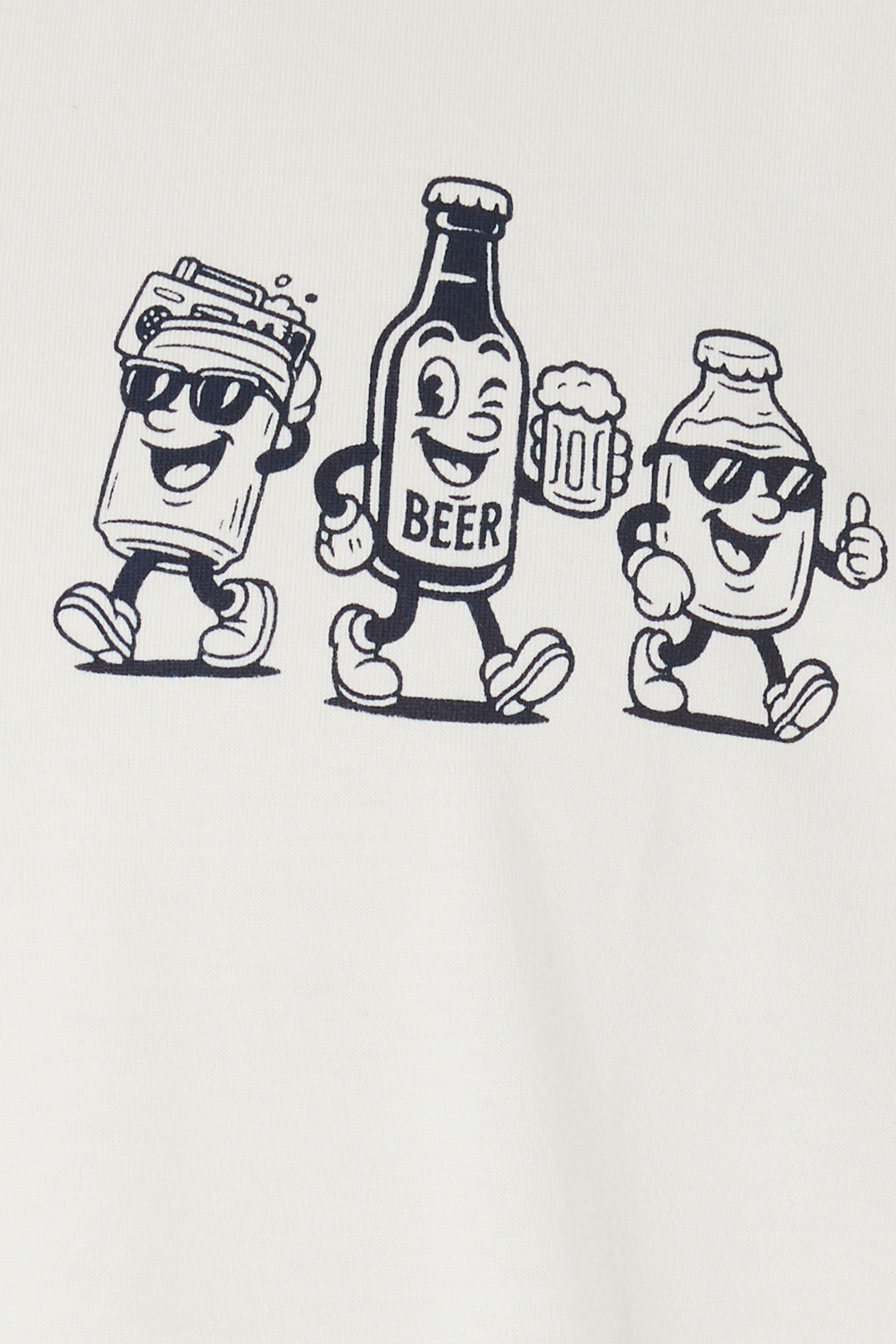 BadRhino Big & Tall Off White Beer Graphic T-Shirt | BadRhino 10