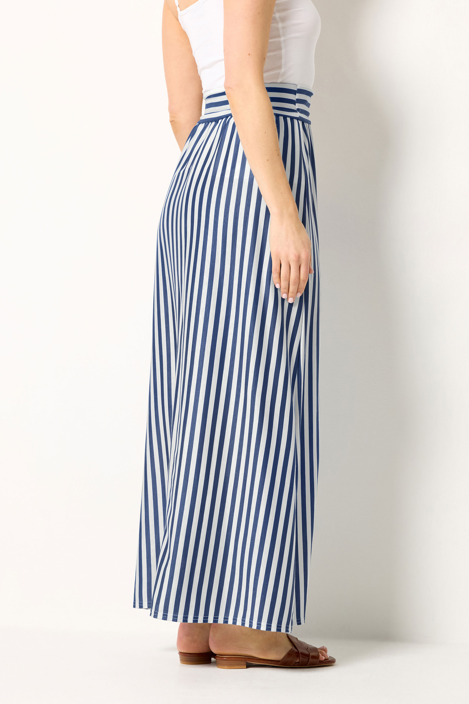 LTS Tall Women's Blue Stripe Maxi Skirt | Long Tall Sally 2