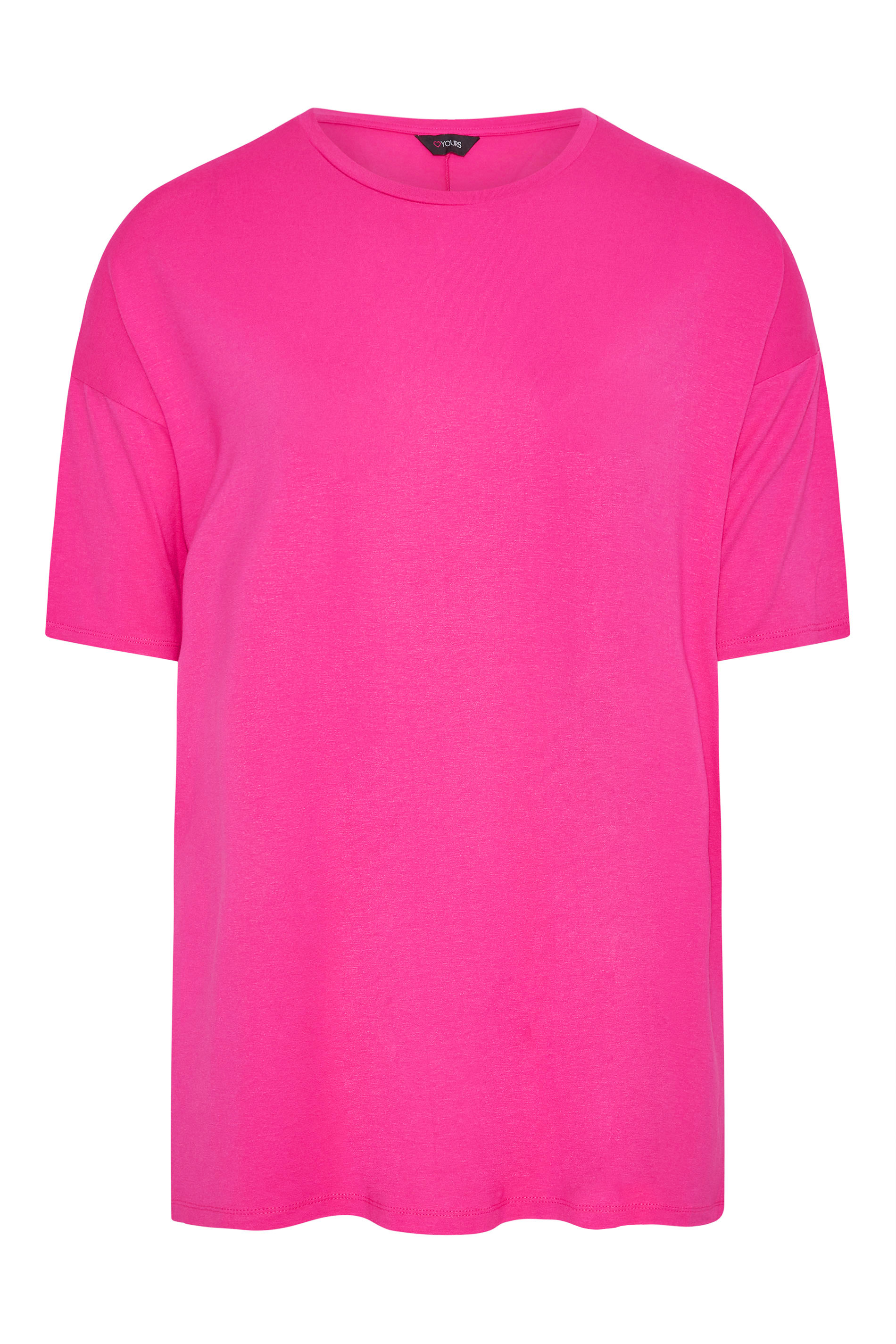 Grande taille  Tops Grande taille  Tops Casual | T-Shirt Rose Design Oversize en Jersey - UU02783