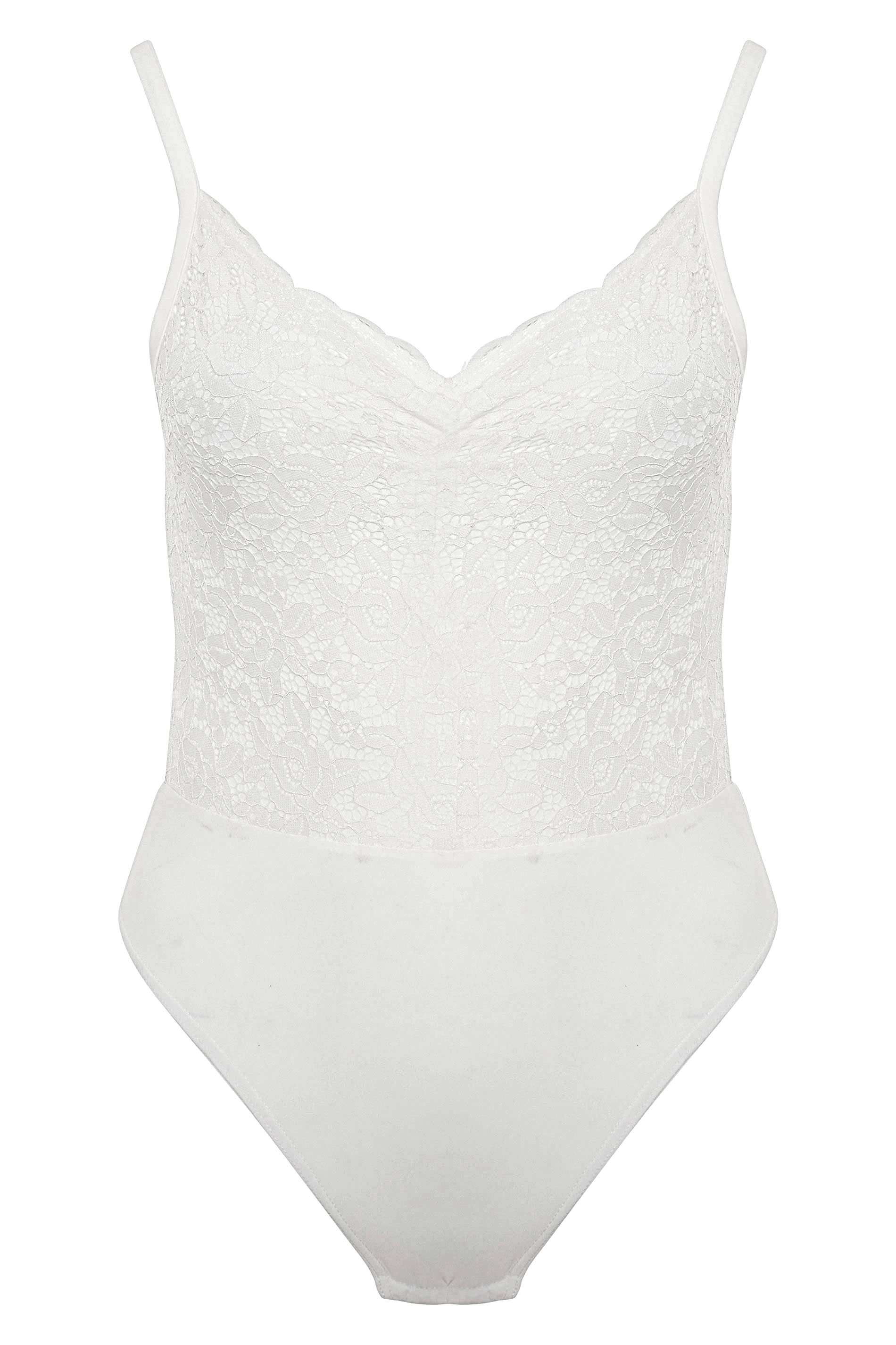 Plus Size LIMITED COLLECTION White Lace Bodysuit | Yours Clothing