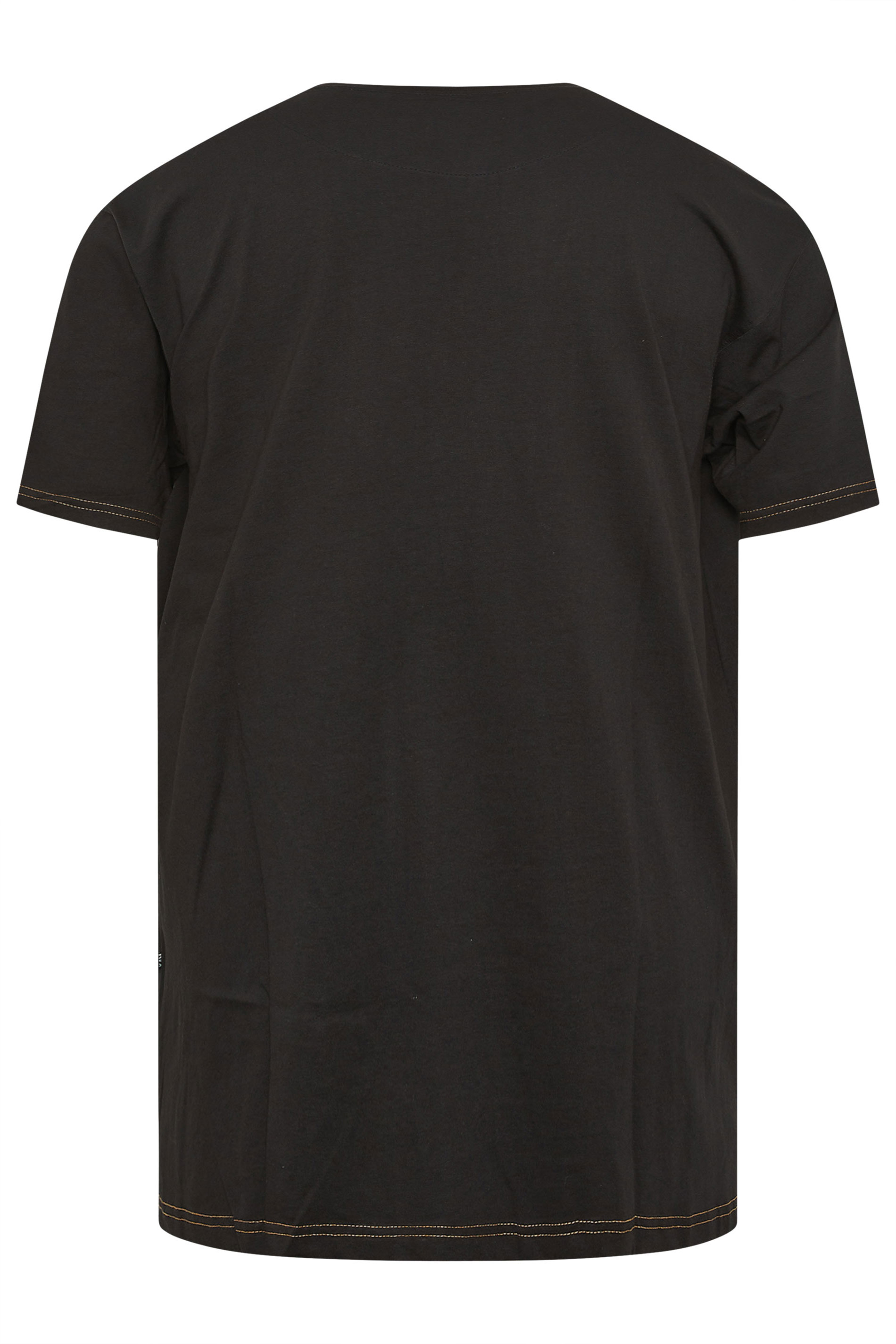 KAM Big & Tall Black California Print T-Shirt | BadRhino 4