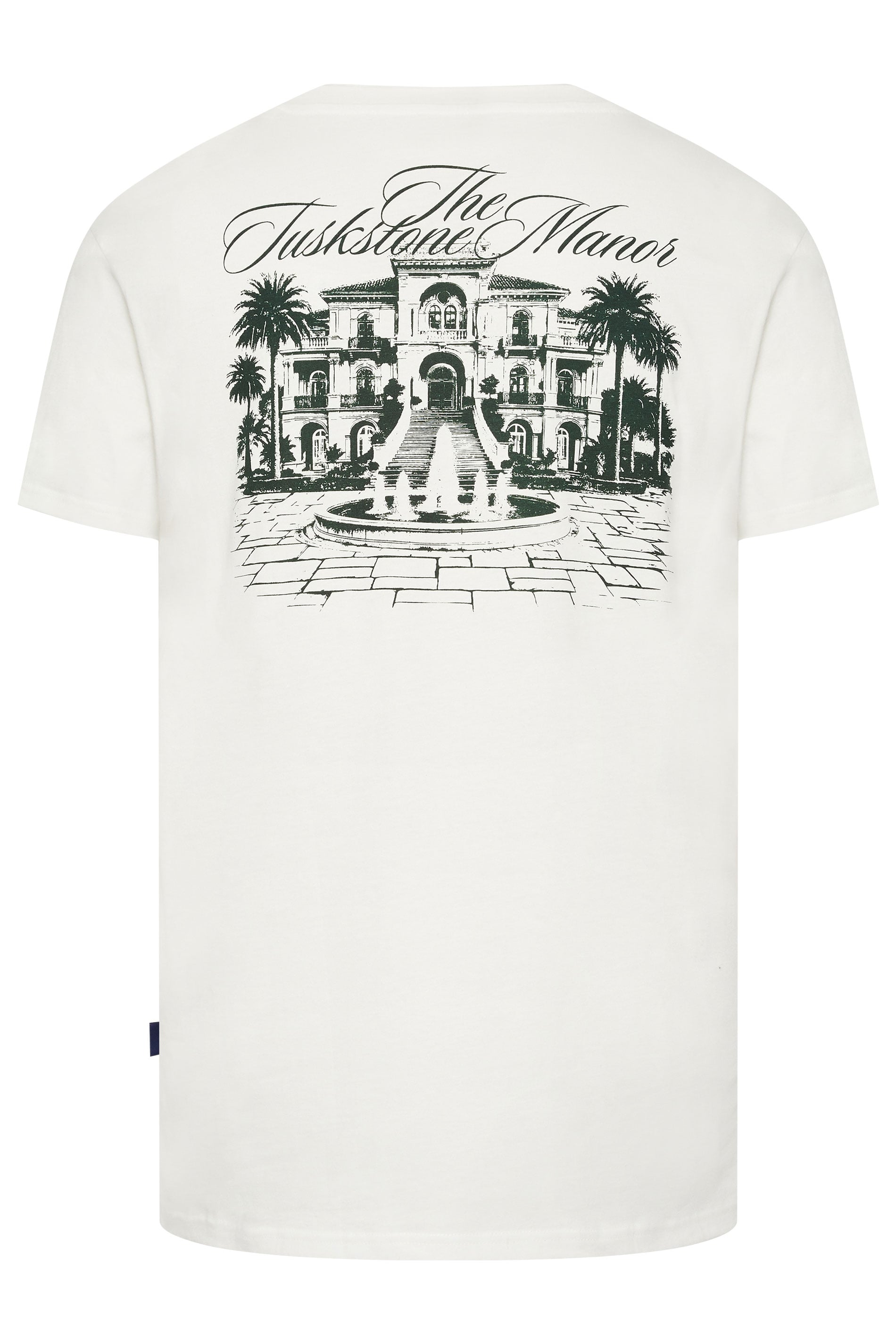 BadRhino Big & Tall White 'The Tuskstone Manor' Graphic T-Shirt | BadRhino  7