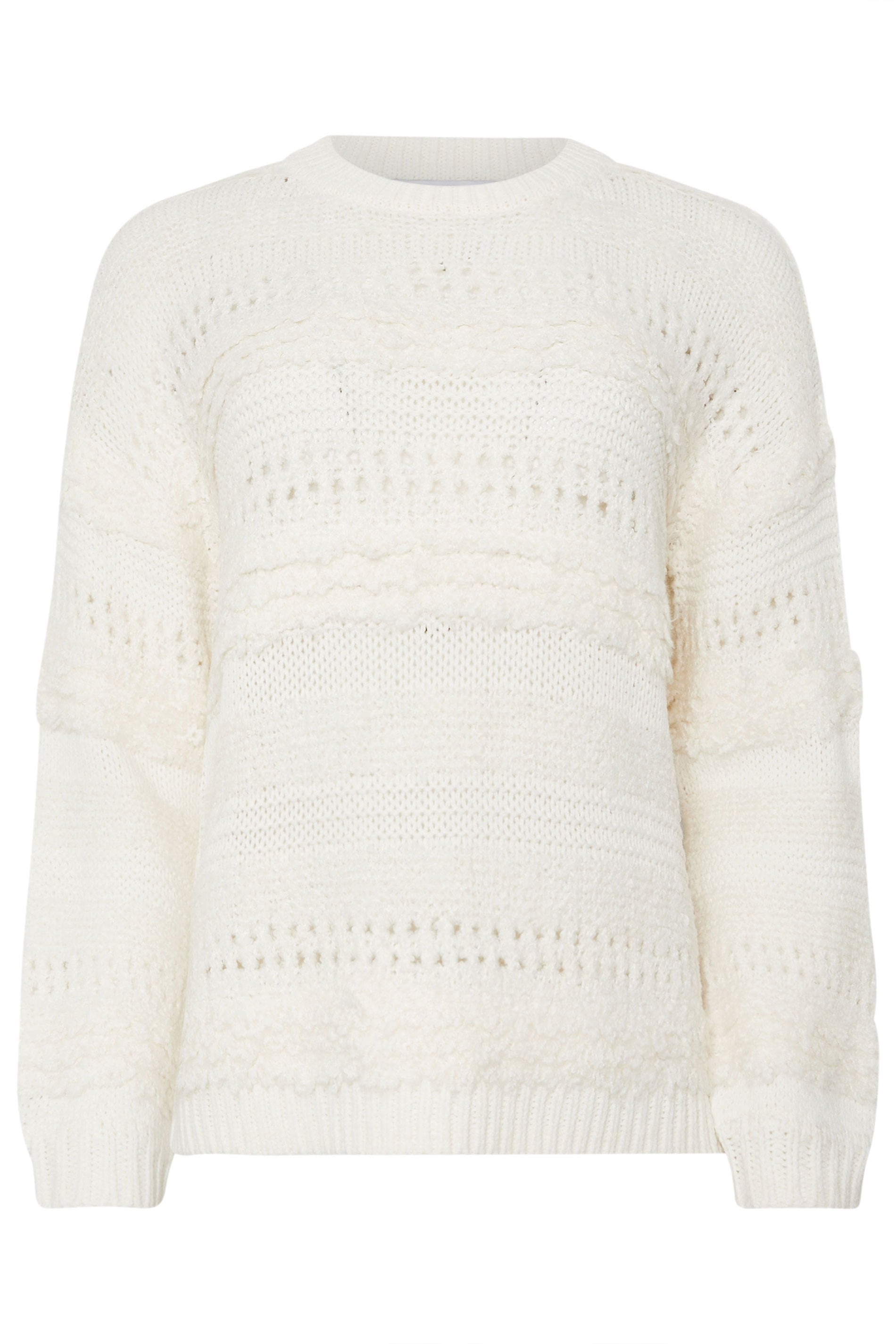 M&Co Ivory White Textured Boucle Knit Jumper | M&Co 6