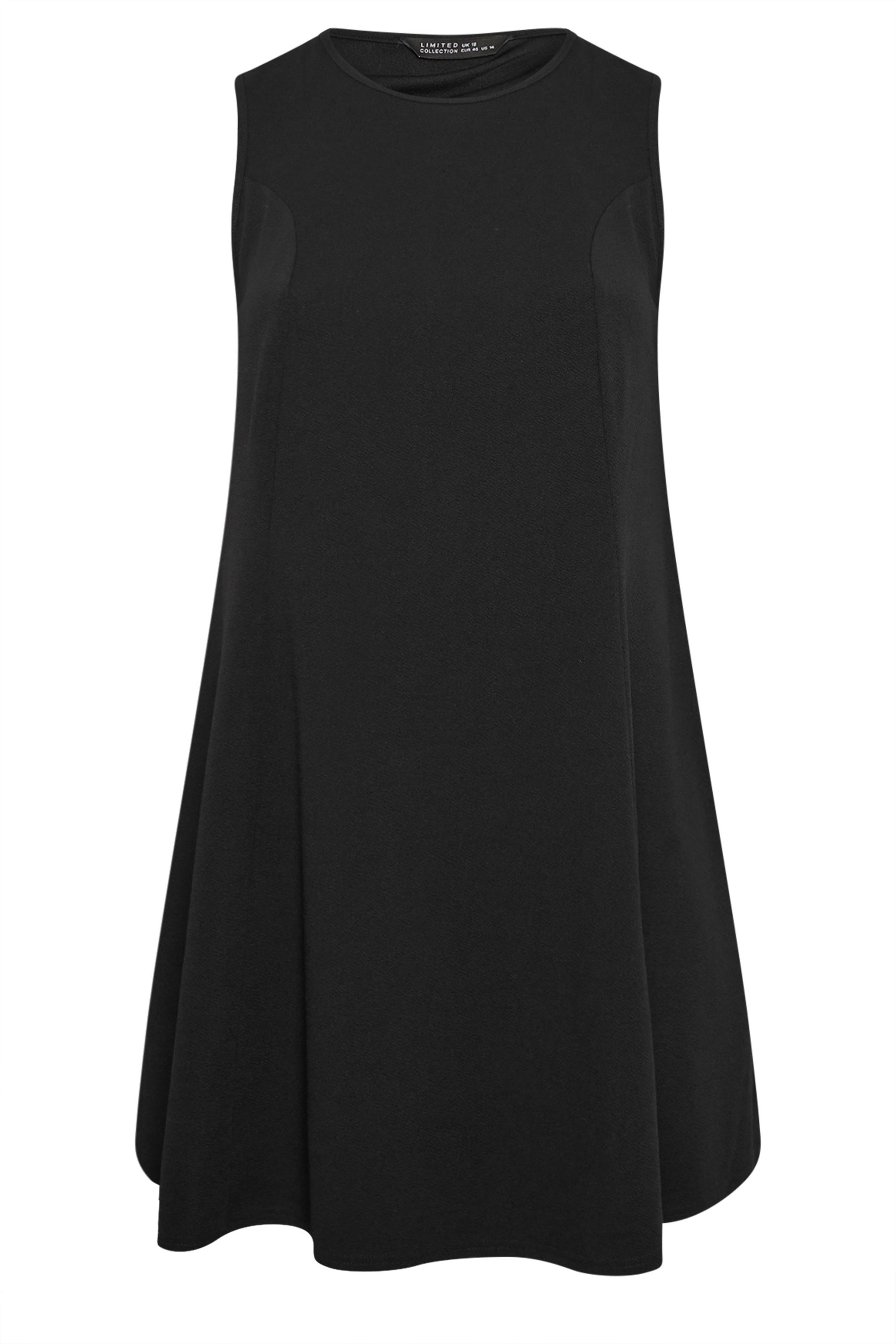 LIMITED COLLECTION Plus Size Black Seam Detail Dress | Yours Clothing 5