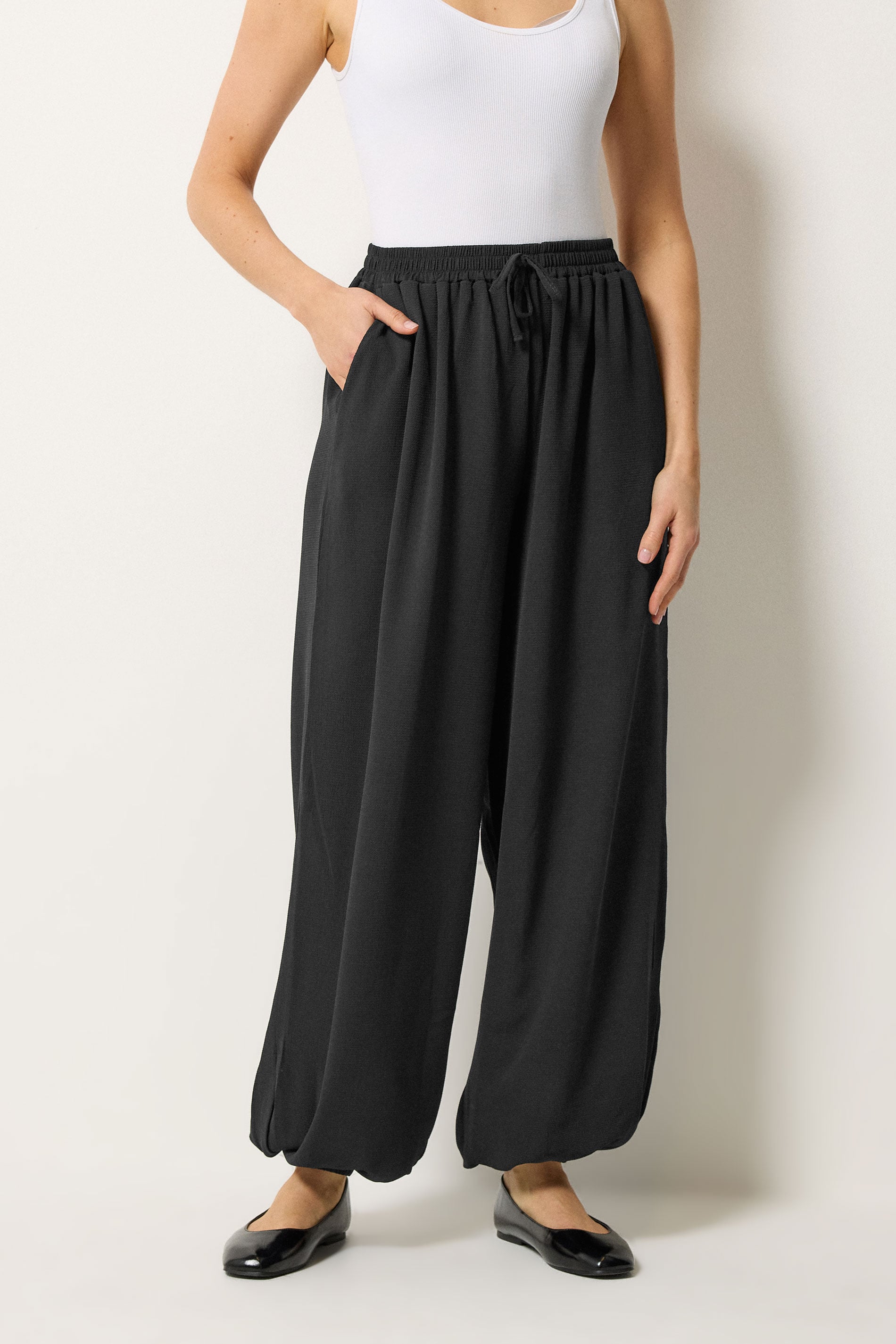 LTS Tall Women's Black Balloon Trousers | Long Tall Sally 1